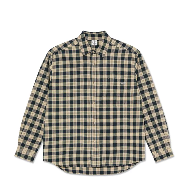polar-skate-co-mitchell-ls-shirt-teal-butter-geb-rstetes-flanell-hemd-loose-fit image 1