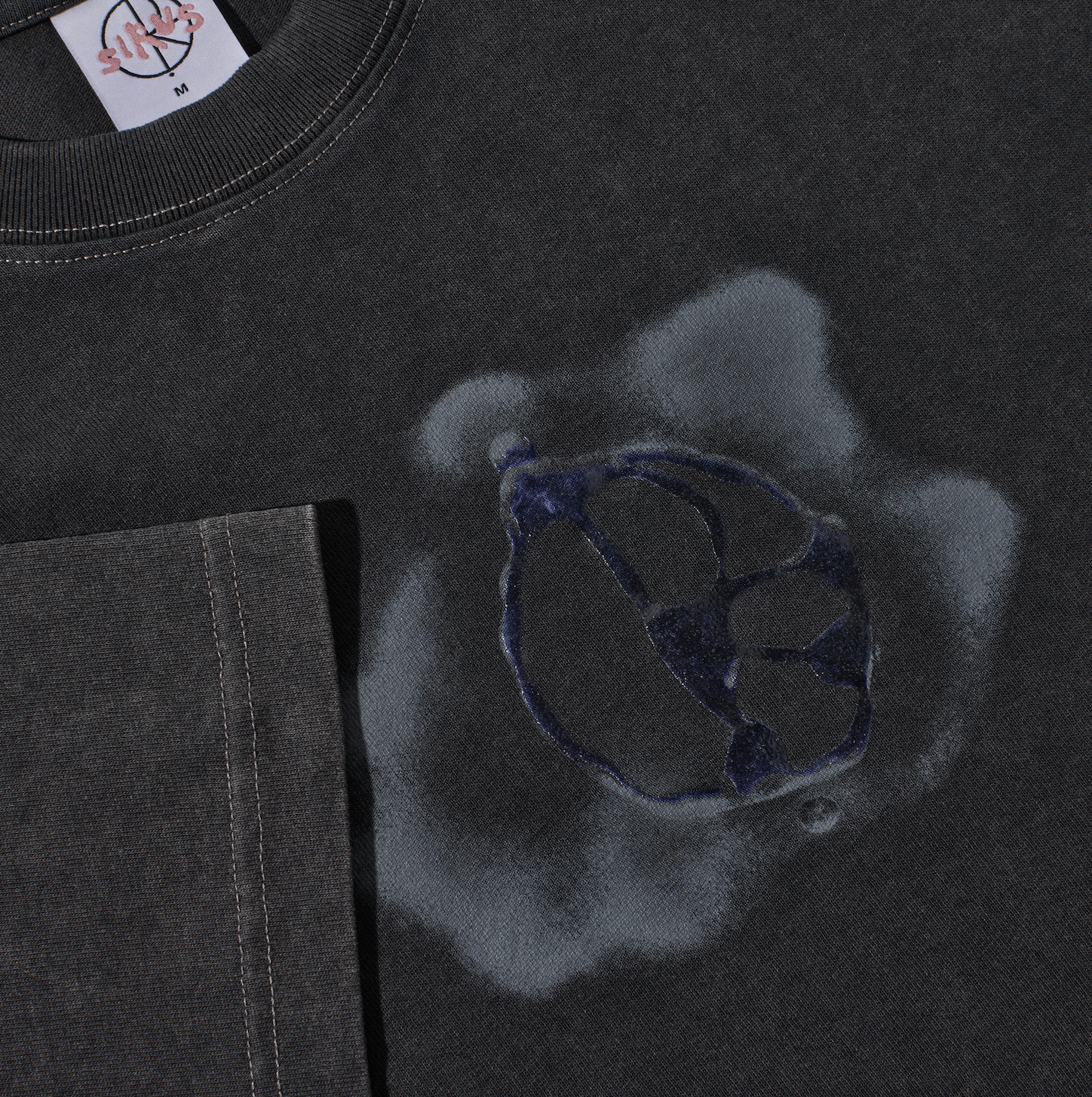 polar-skate-co-tee-metal-logo-silver-black-230-gsm-double-jersey-t-shirt image 3