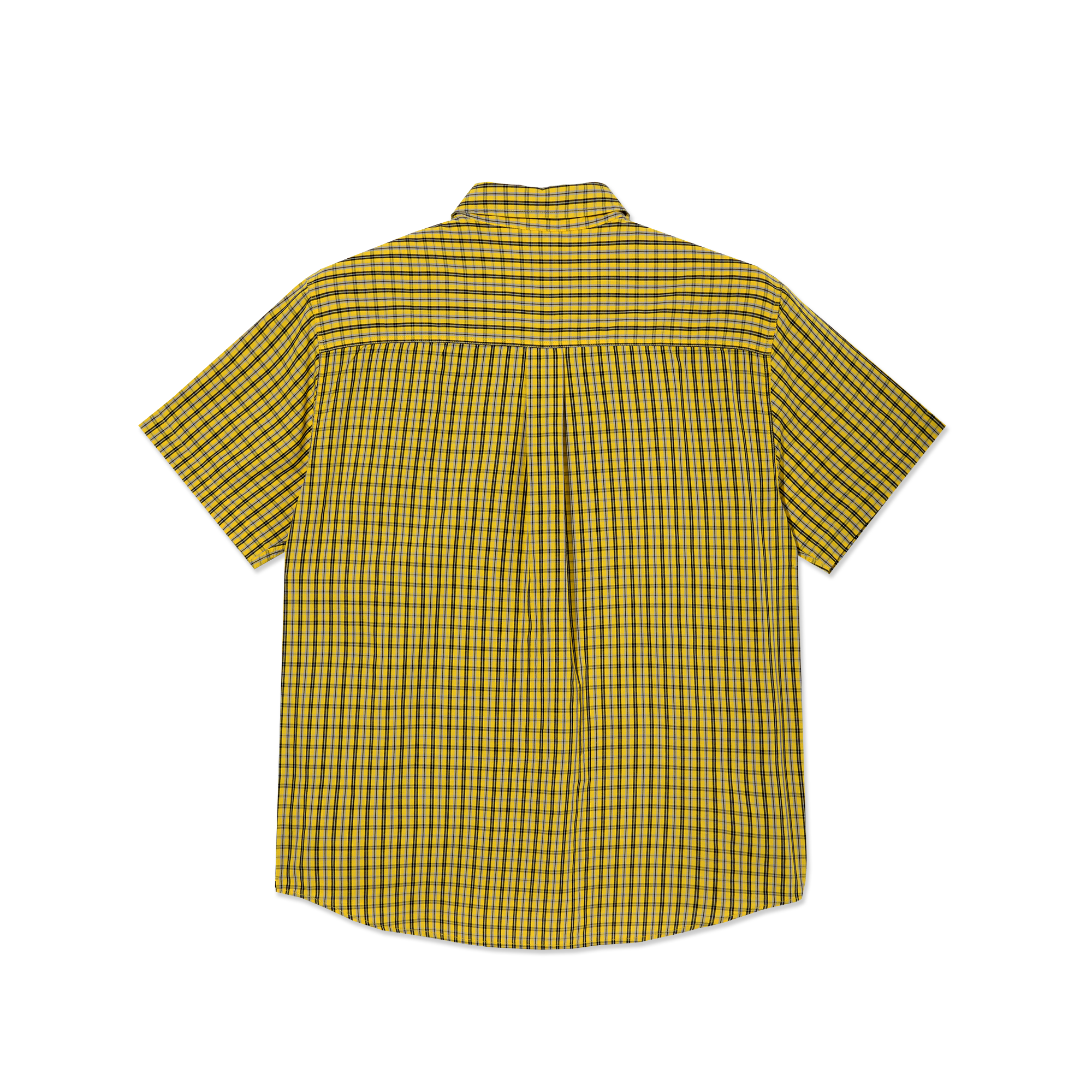 polar-skate-co-mitchell-shirt-lemon-black-150-gsm-poplin-loose-fit-made-in-portu image 2