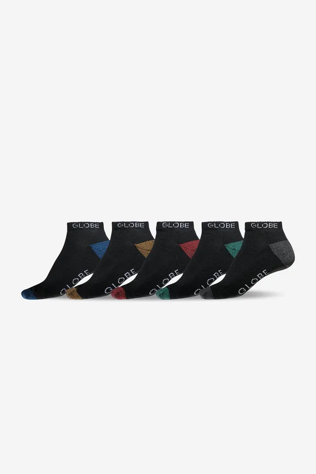 globe-ingles-ankle-sock-5-pack-black-assorted-sport-socken-39-44-5-eu image 1