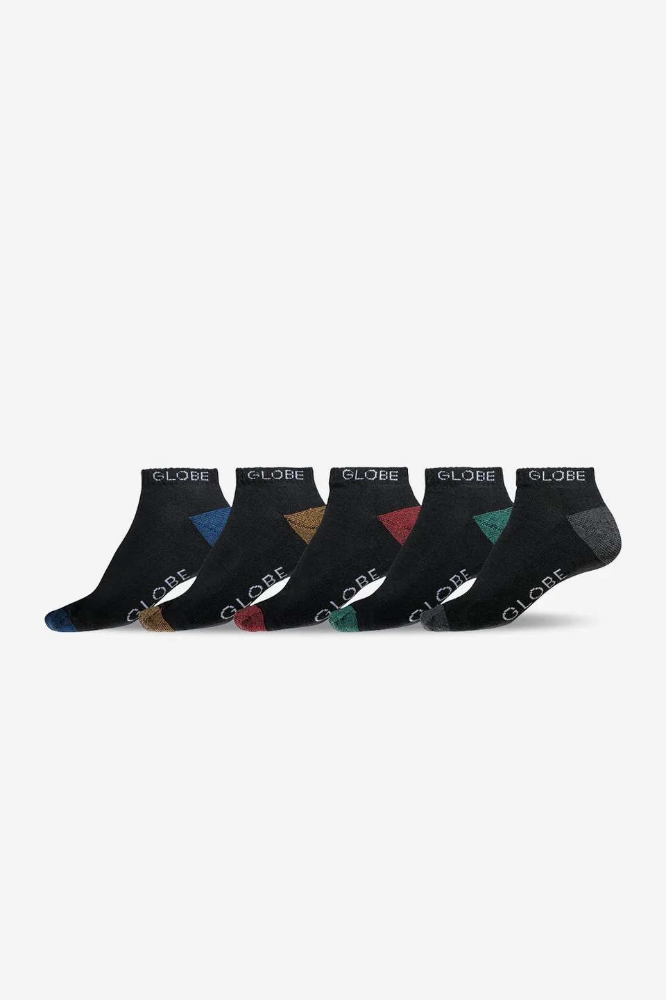 globe-ingles-ankle-sock-5-pack-black-assorted-sport-socken-39-44-5-eu image 1