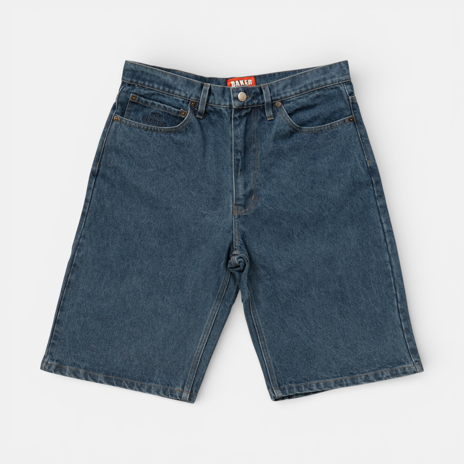 baker-skateboards-warner-jean-shorts-blue-5-pocket-jeansshorts-aus-12oz-denim-mi image 1