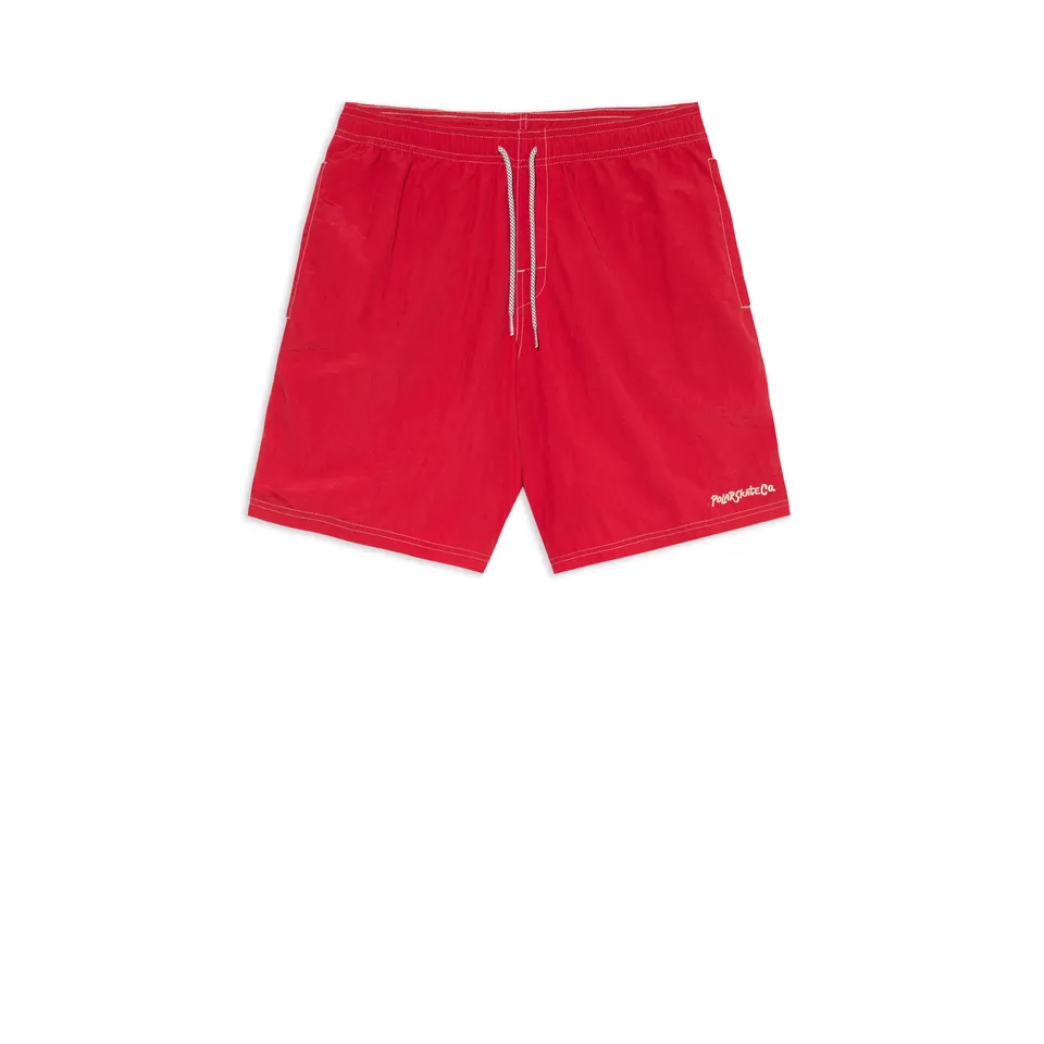 polar-skate-co-ziggy-swim-shorts-red-110-gsm-nylon-badeshorts image 1