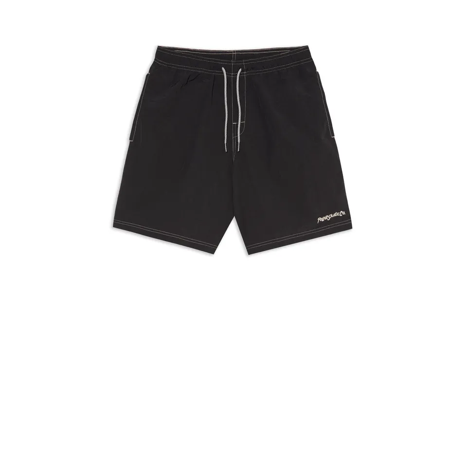 polar-skate-co-ziggy-badeshorts-black-gewrinkleter-nylon-regular-fit image 1