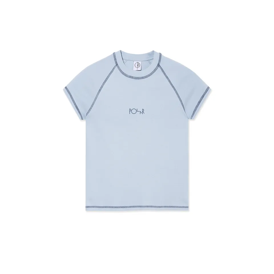 polar-skate-co-baby-tee-script-logo-light-blue-dark-blue-100-baumwolle-250-gsm-c image 1