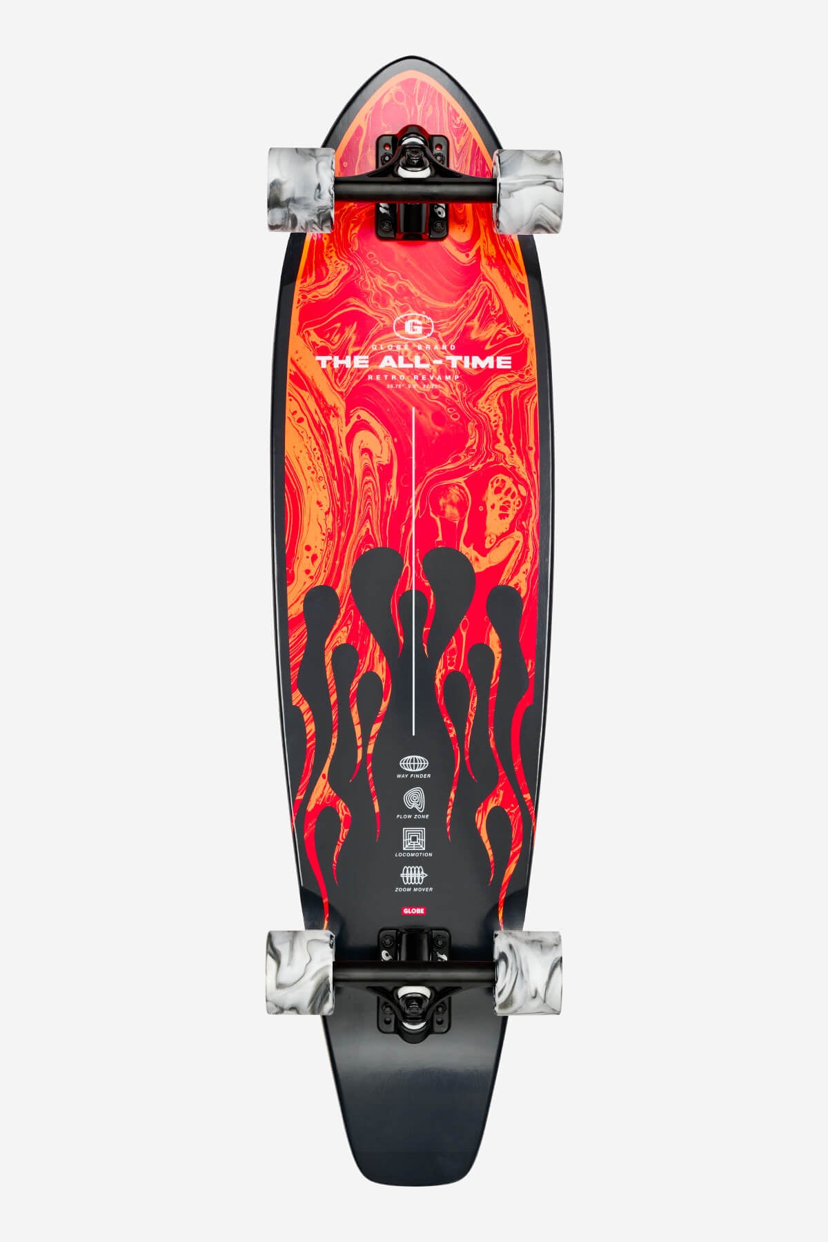 globe-all-time-35-longboard-red-flames-komplettboard image 1
