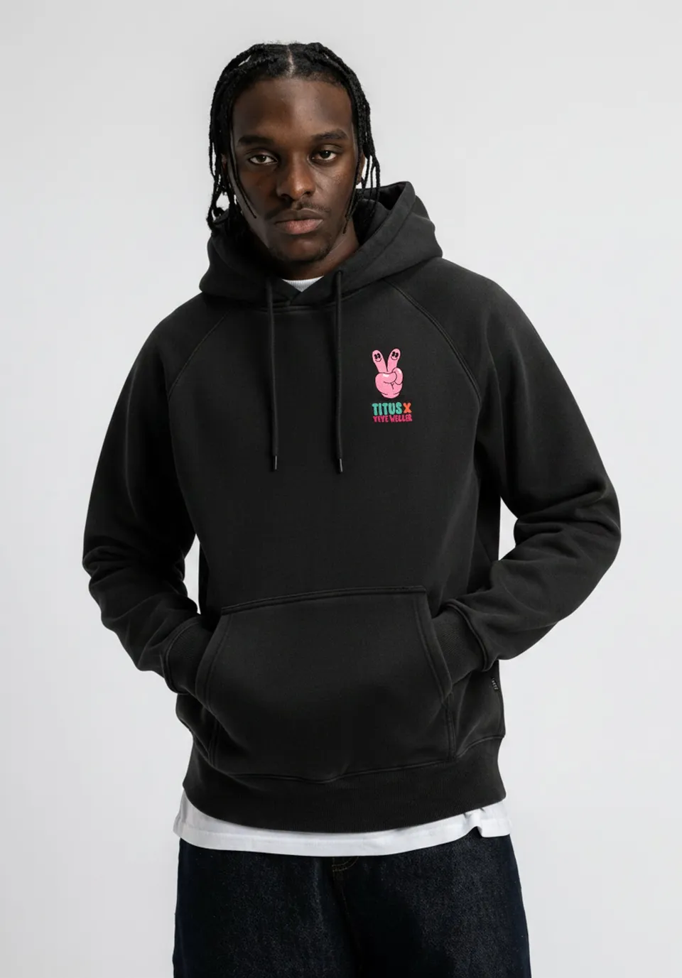 titus-x-yeye-weller-push-hard-hoodie-100-baumwolle image 1