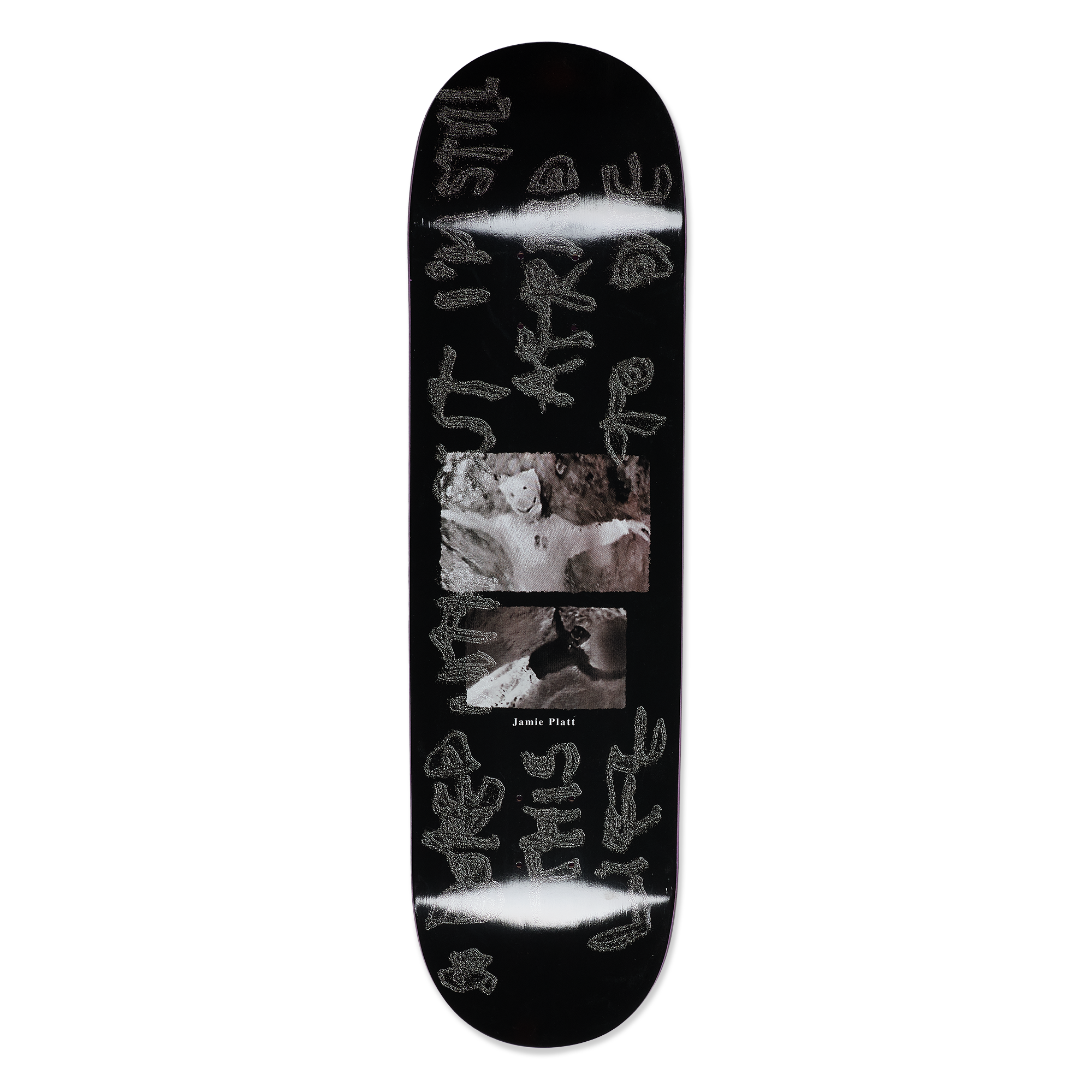 polar-skate-co-deck-jamie-platt-so-bored-black-8-5-skateboard-deck-mit-griptape image 2