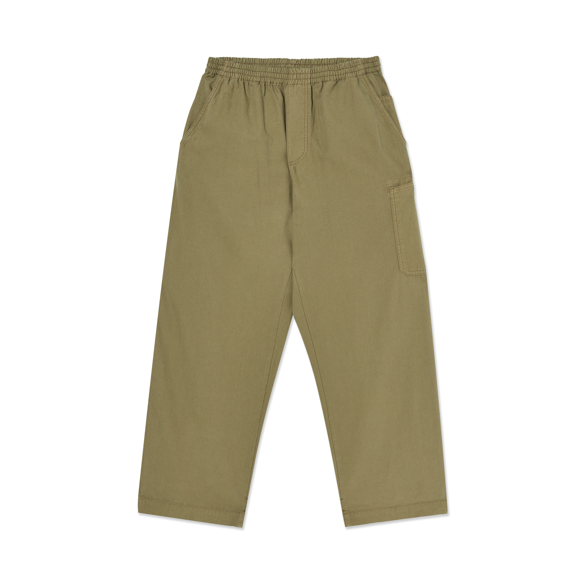 polar-skate-co-kata-pants-khaki-green-240-gsm-canvas-freedom-fit image 1
