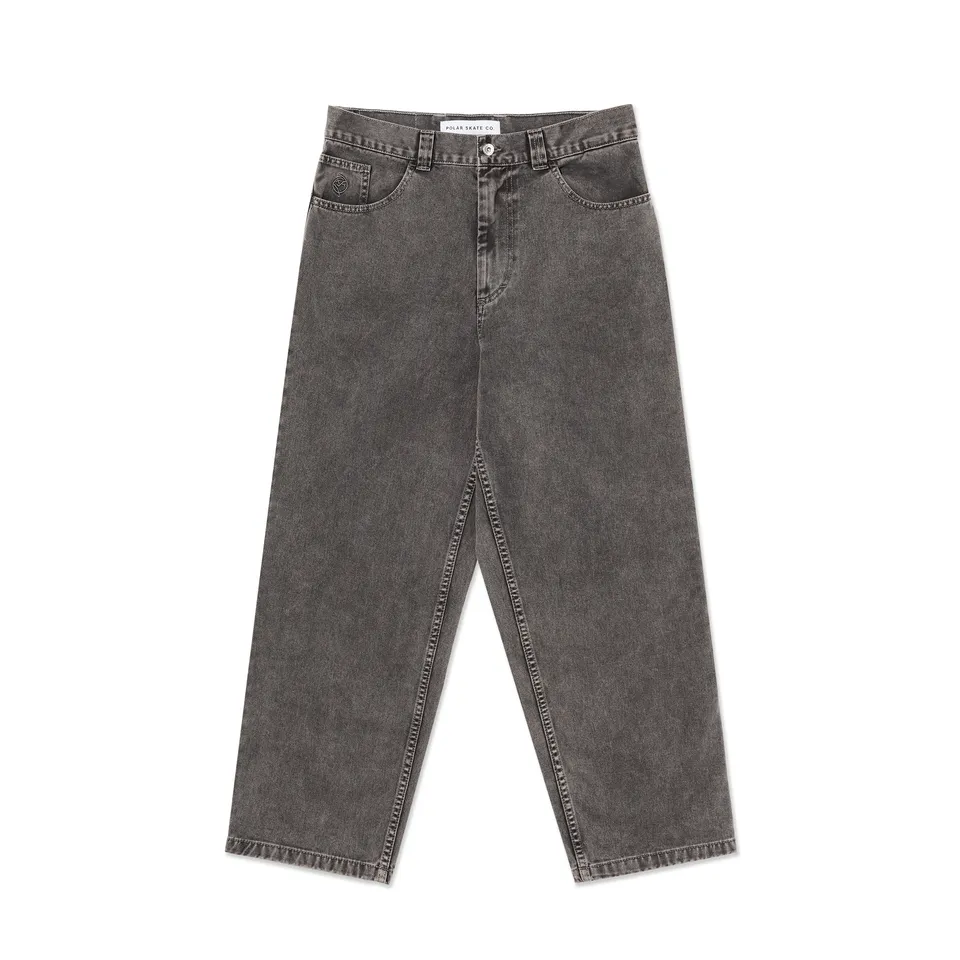 polar-skate-co-big-boy-pants-washed-grey-435-gsm-denim-oversized-fit image 1