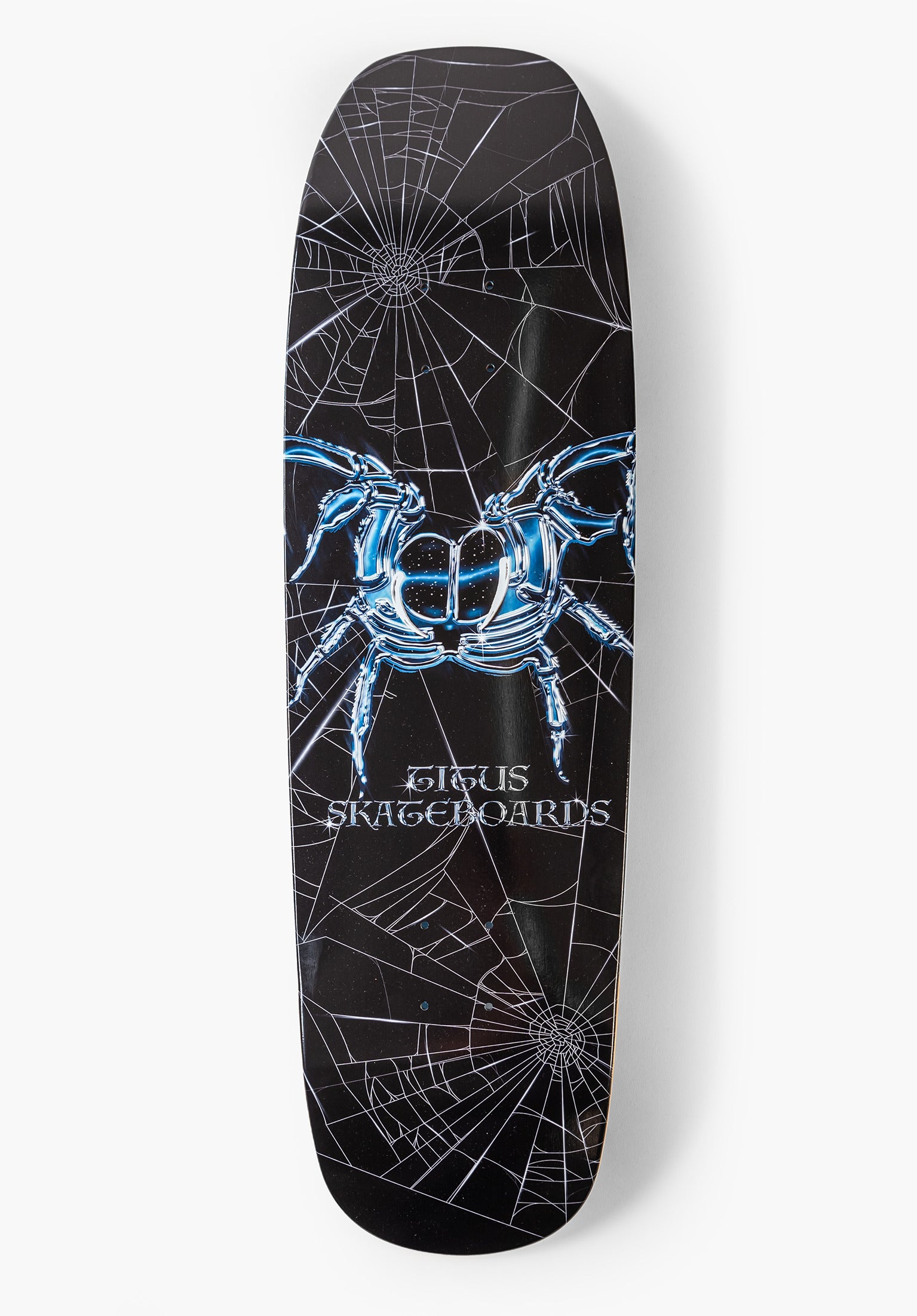 titus-chrome-spider-deck-7-ply-us-hard-rock-maple-pool-shape-skateboard-deck image 1