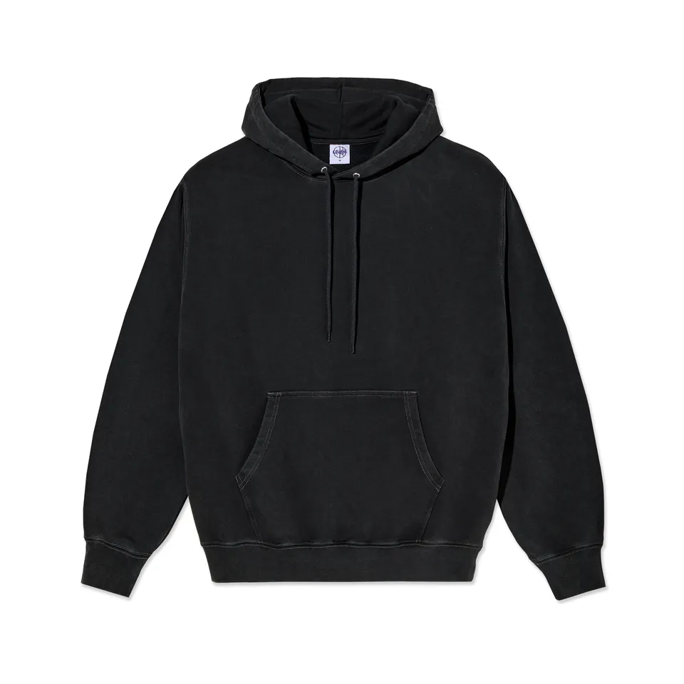 polar-skate-co-dave-hoodie-silver-black-350-gsm-fleece-rabbit-artwork image 1