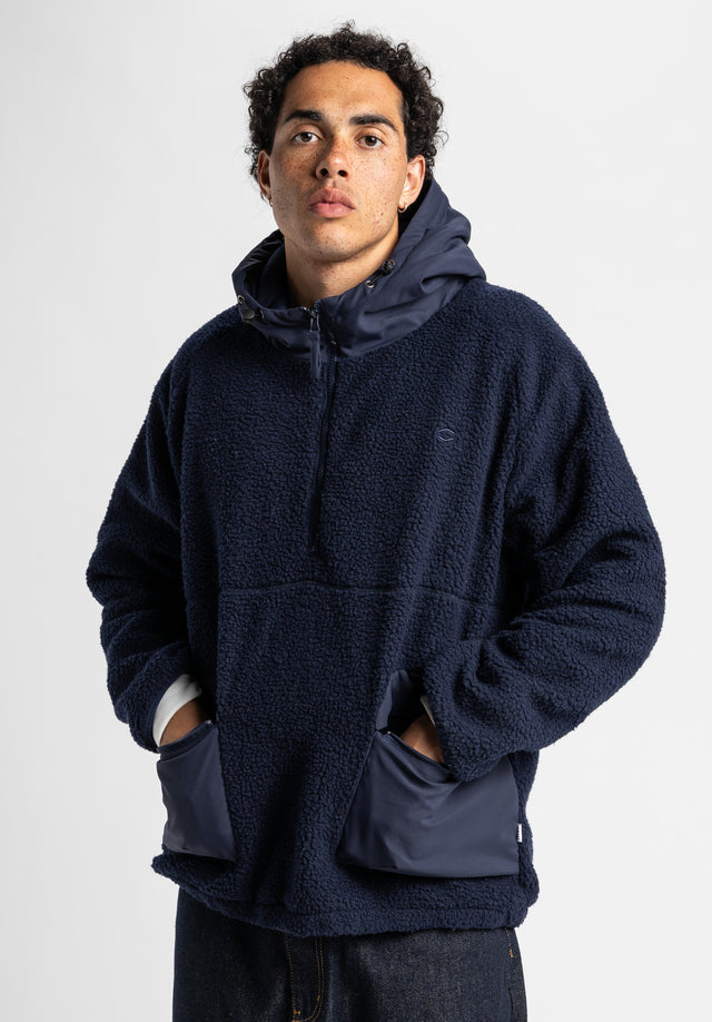 titus-benjamin-sherpa-half-zip-teddy-fleece-kapuze-loose-fit image 3