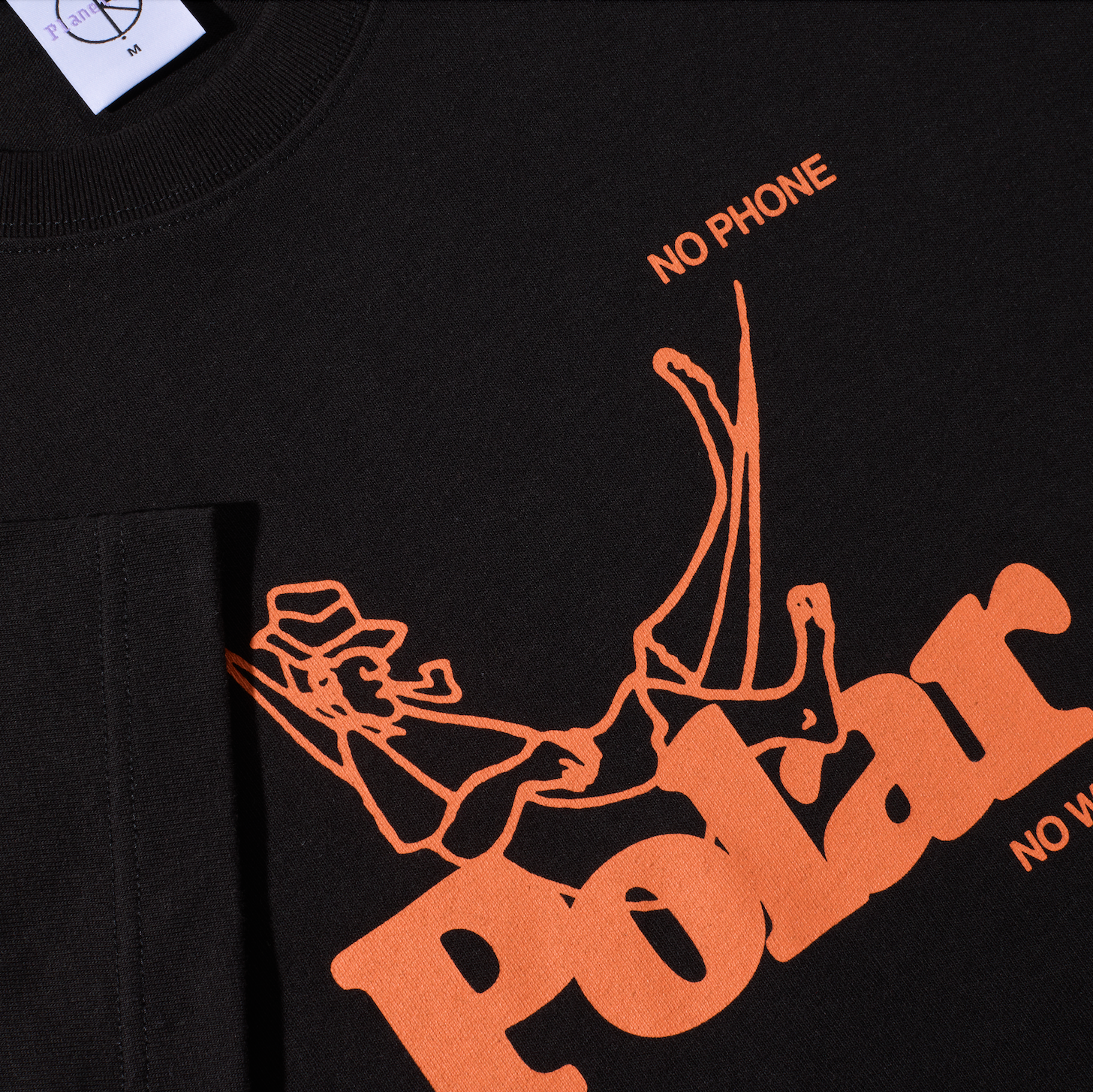 polar-skate-co-no-worries-t-shirt-black-230-gsm-bio-baumwolle-regular-fit image 3