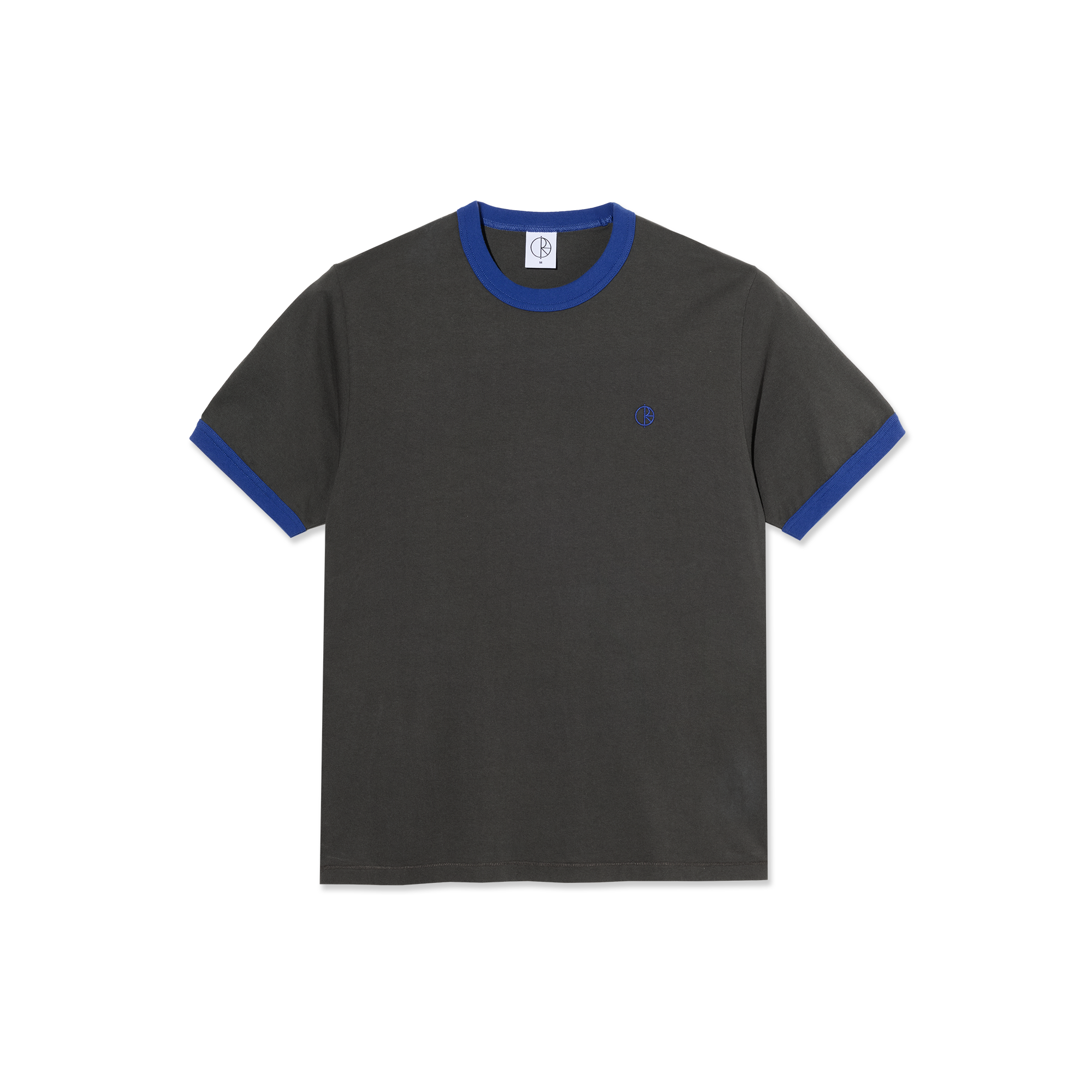 polar-skate-co-ringer-tee-dirty-black-egyptian-blue-220-gsm-retro-t-shirt-mit-st image 1