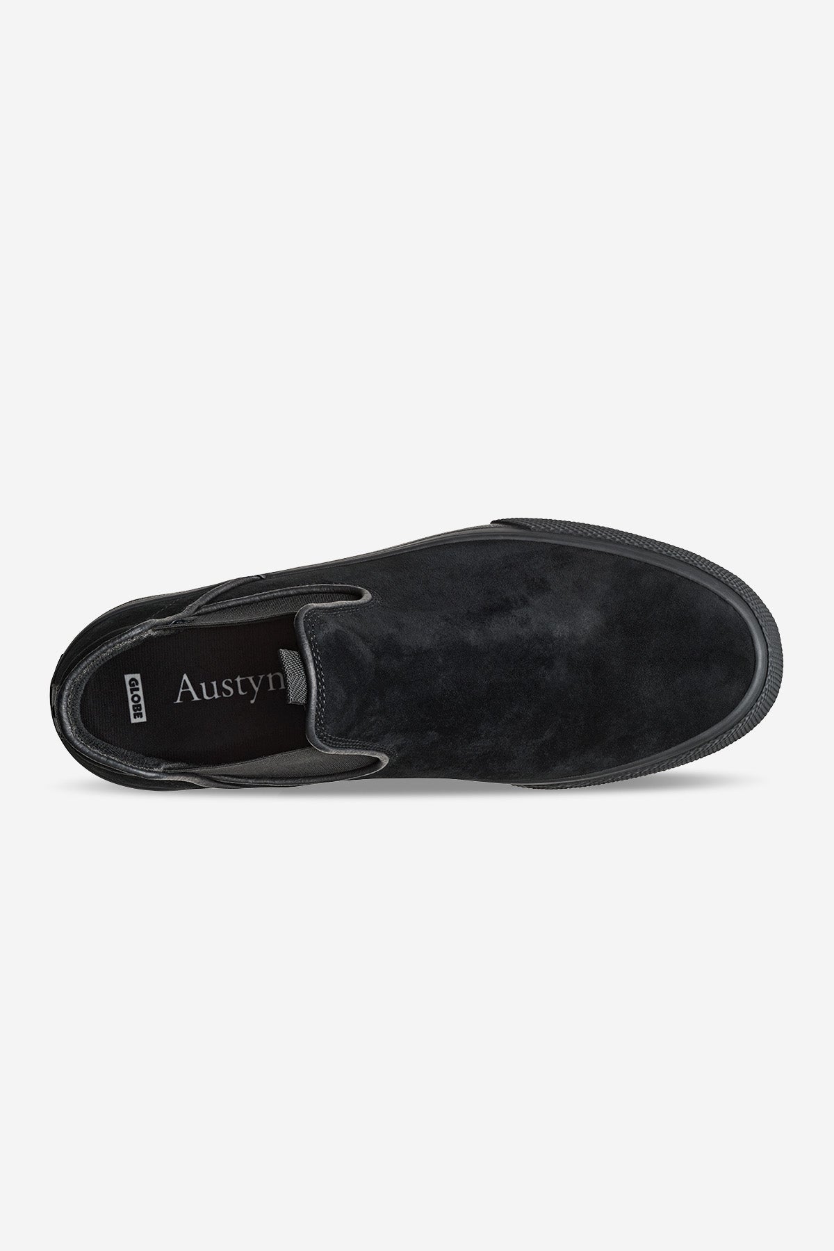 globe-dover-skateschuh-black-suede-gillette-mid-cut-slip-on image 2