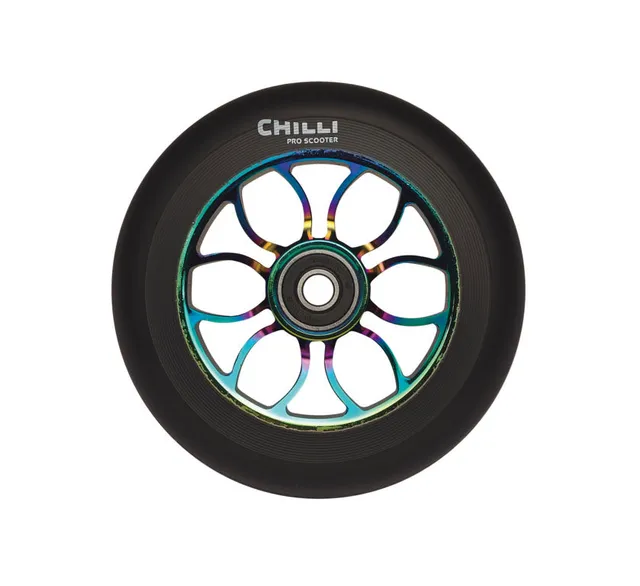 chilli-pro-scooter-wheel-grim-neochrome-110mm-stunt-scooter-rolle image 1