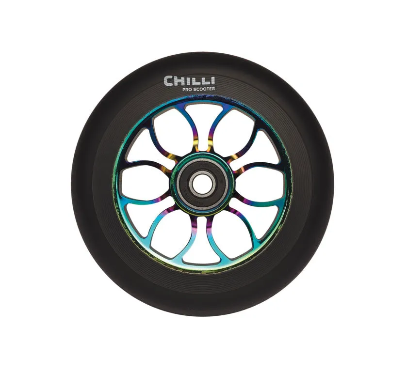 chilli-pro-scooter-wheel-grim-neochrome-110mm-stunt-scooter-rolle image 1