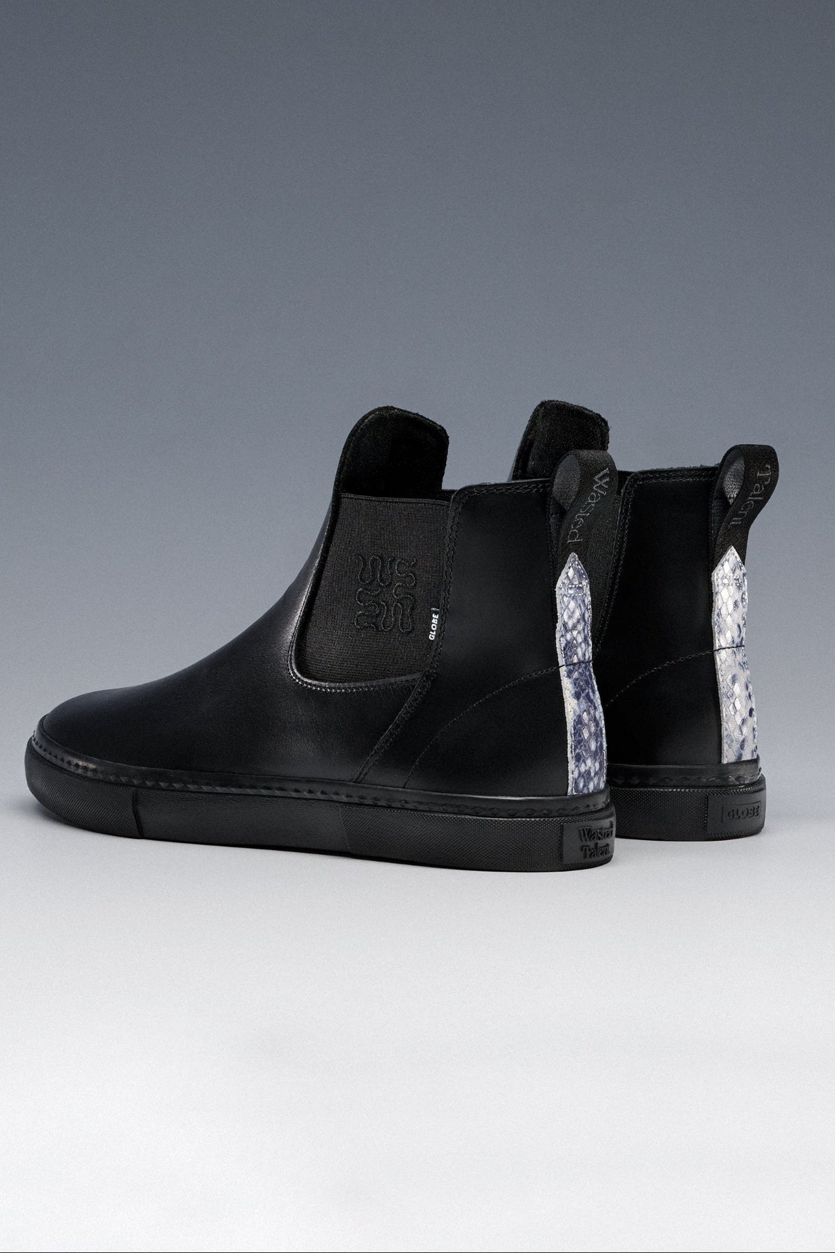 globe-dover-ii-wasted-talent-black-snake-vulkanisierter-slip-on-skate-schuh-ophi image 3