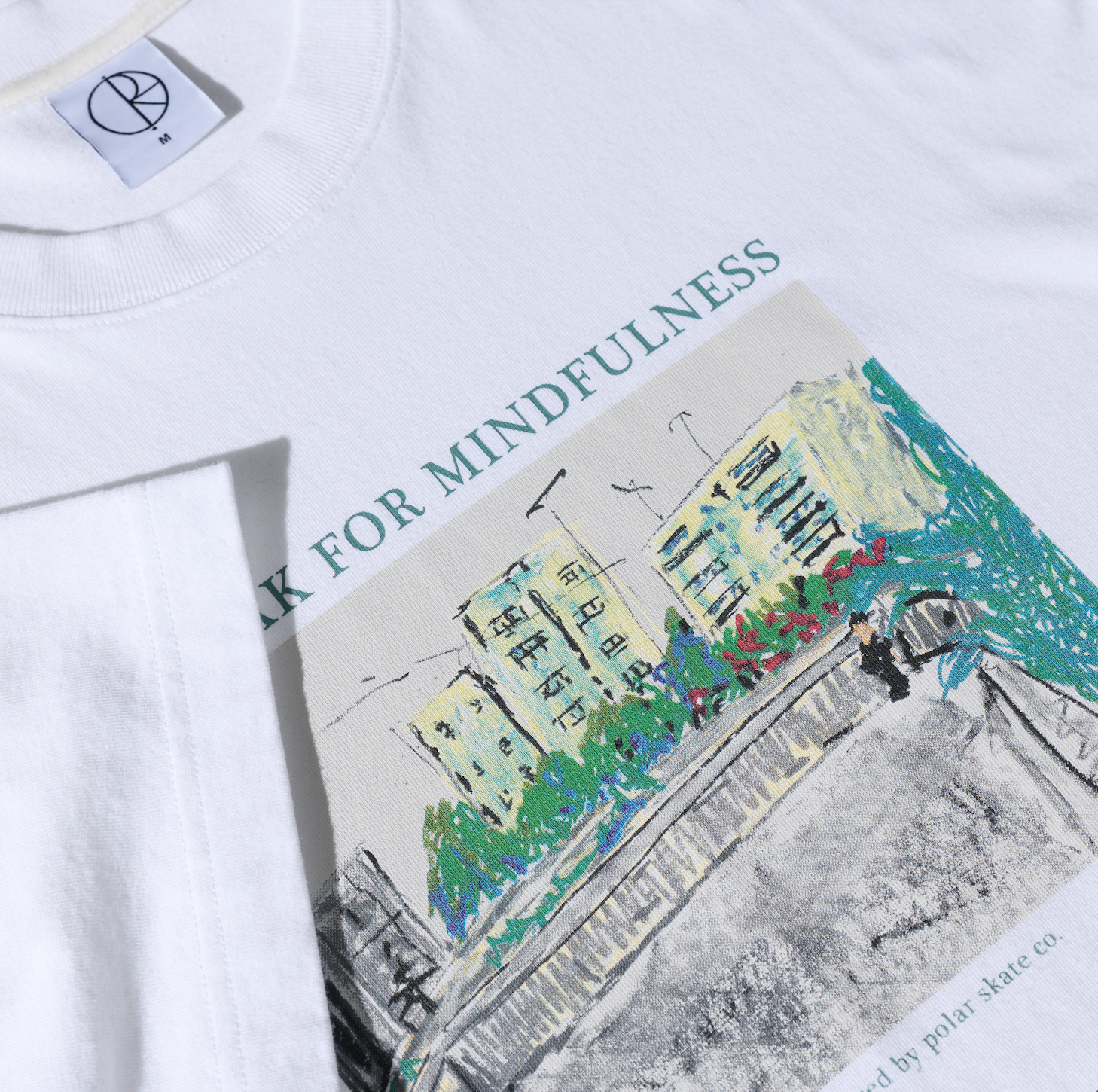 polar-skate-co-tee-mindfulness-white-230-240-gsm-double-jersey-regular-fit image 3