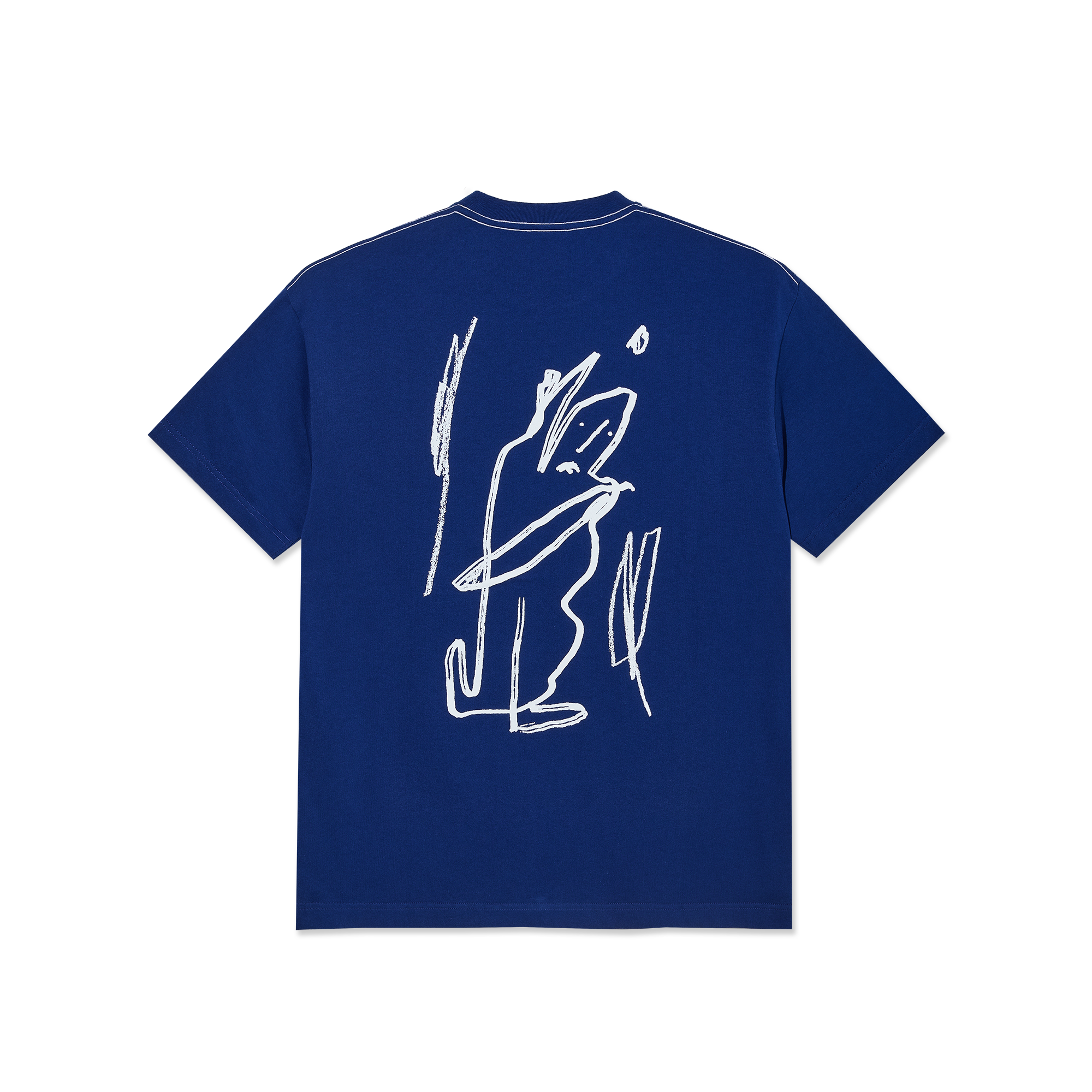 polar-skate-co-contrast-tee-doodle-ultramarine-white image 2