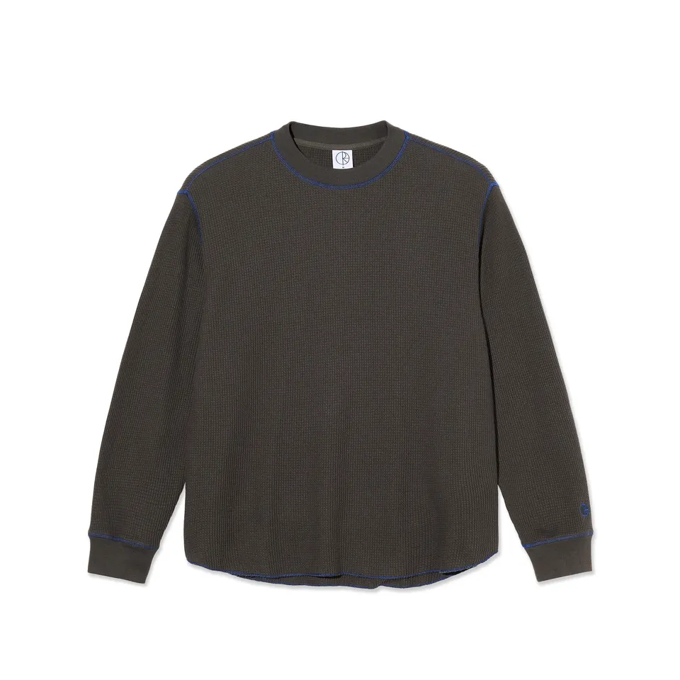 polar-skate-co-dylan-ls-tee-dirty-black-blue-280-gsm-waffle-jersey-loose-cropped image 1