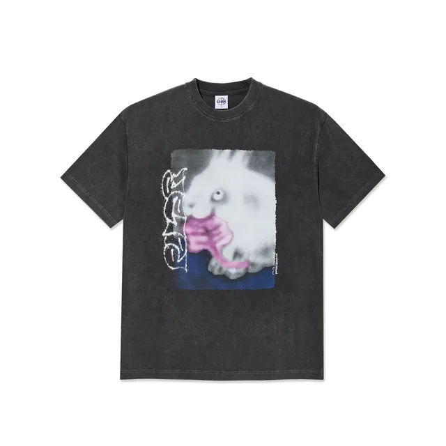 polar-skate-co-rabbit-t-shirt-silver-black image 1
