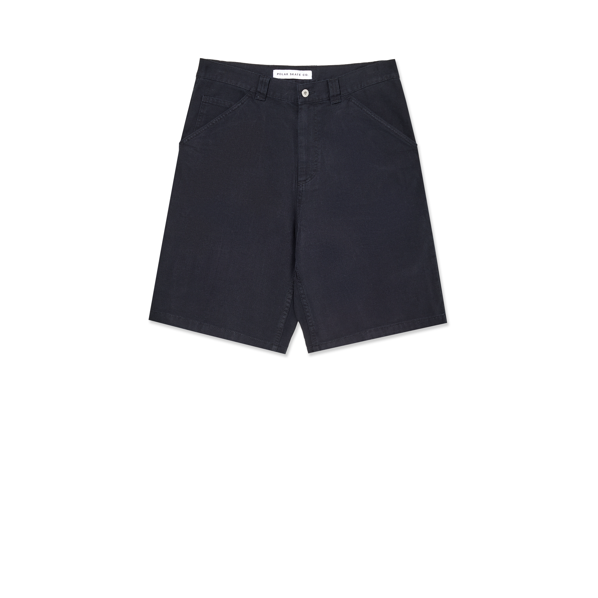 polar-skate-co-93-work-shorts-black-100-baumwolle-300-g-m-canvas-oversized-fit image 1