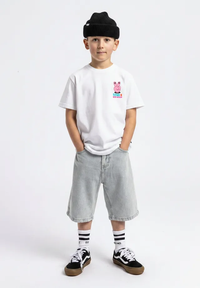 titus-x-yeye-weller-push-hard-kids-t-shirt-regular-fit-100-baumwolle-artwork image 1