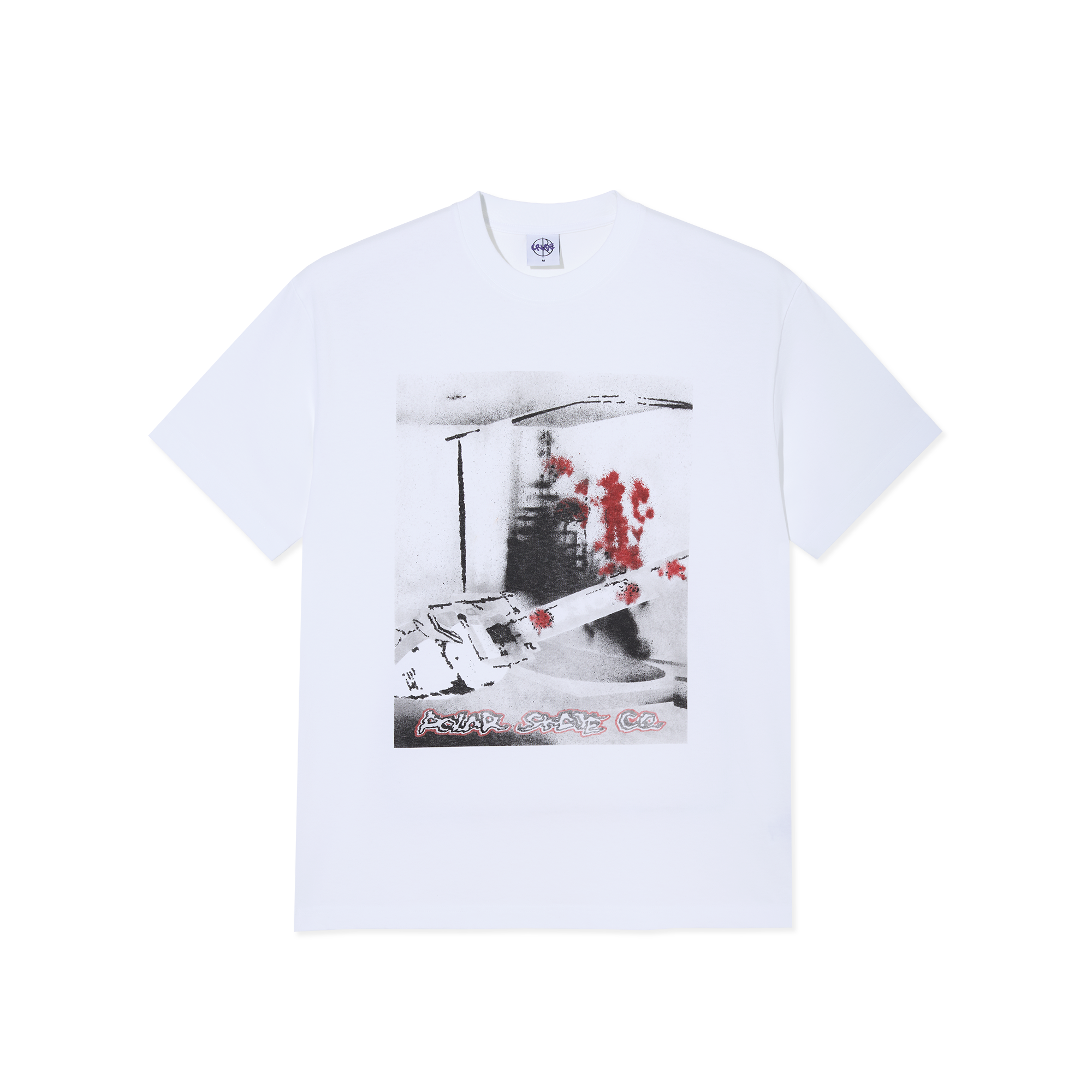 polar-skate-co-tee-chainsaw-white image 1