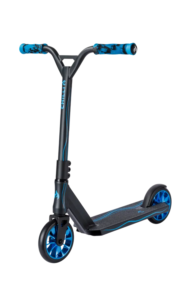 chilli-pro-scooter-wave-track-s-dark-grey-blue-stunt-scooter image 1