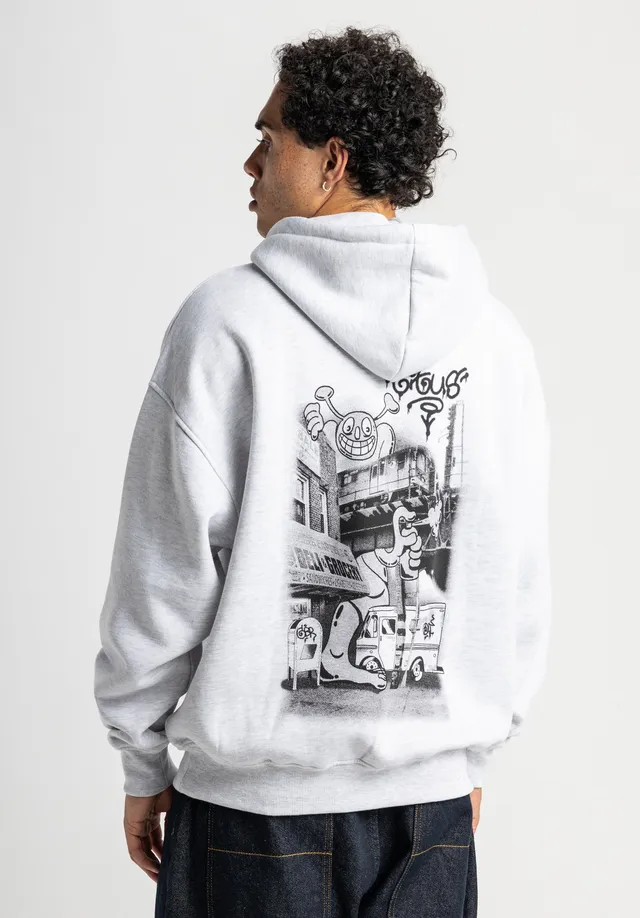 titus-streets-hoodie-graffiti-comic-style-oversize-doppellagige-kapuze image 1
