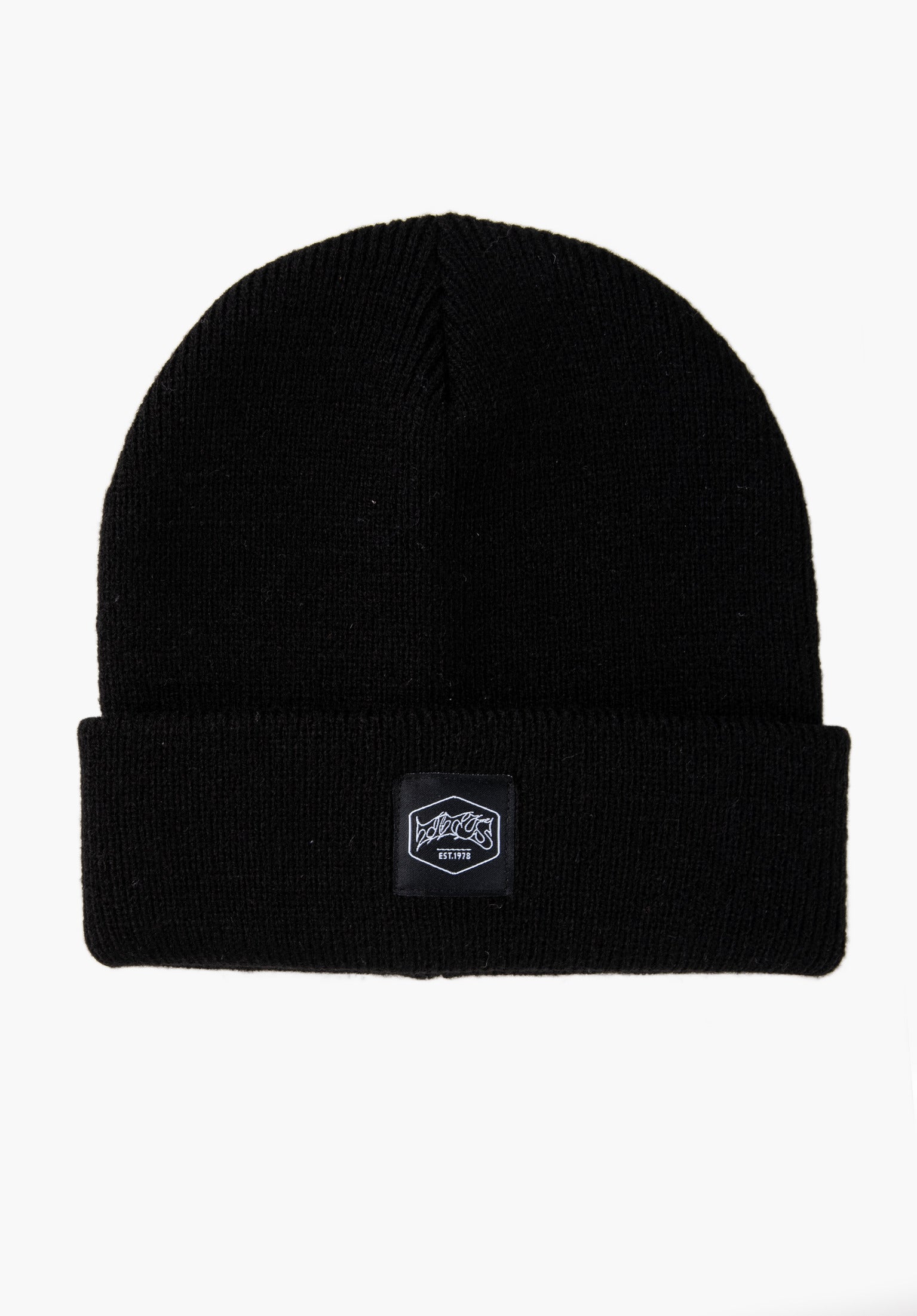 titus-big-logo-beanie-feiner-strick-mit-logo-patch-und-umschlag image 1