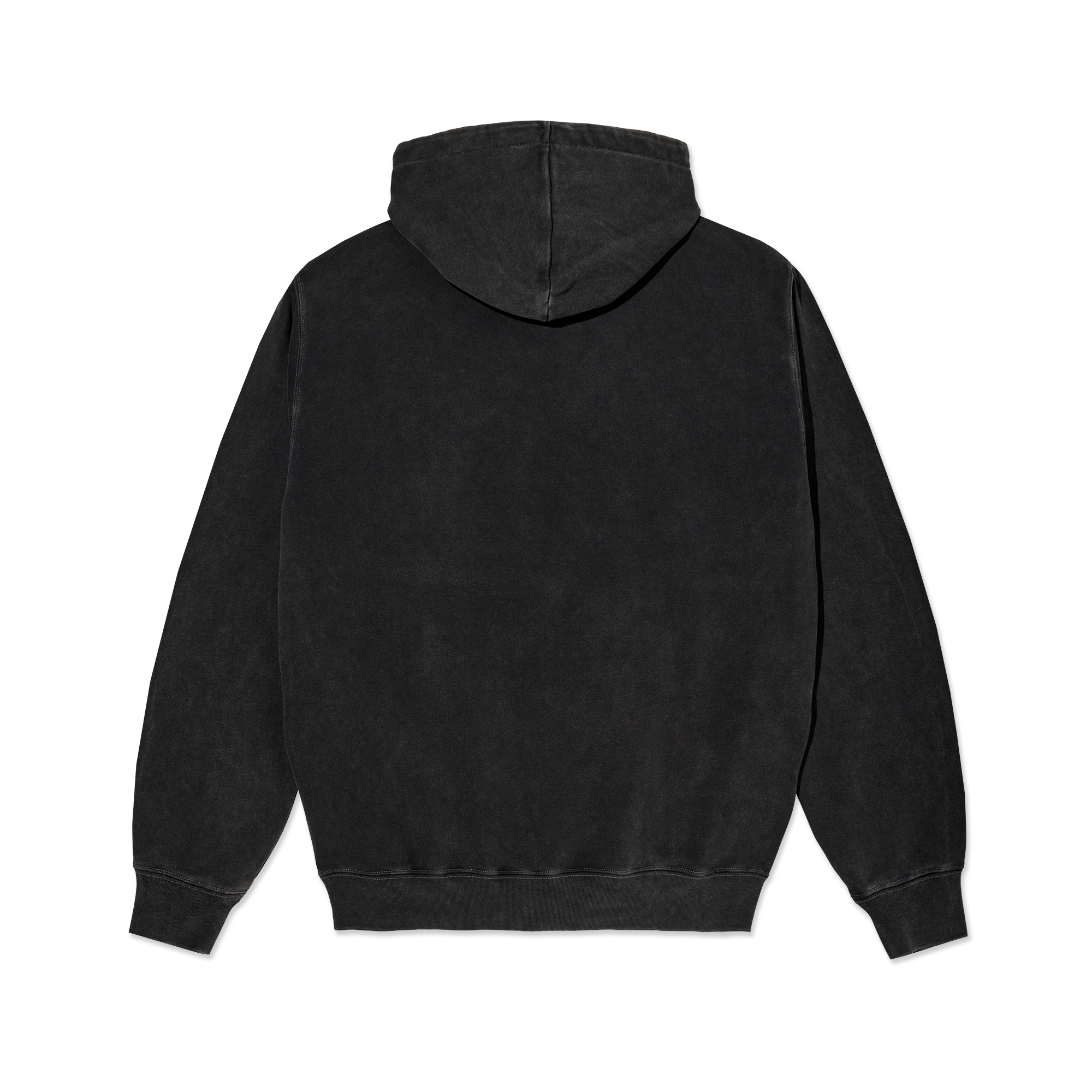 polar-skate-co-dave-hoodie-metal-logo-silver-black-350-gsm-fleece-regular-fit image 2