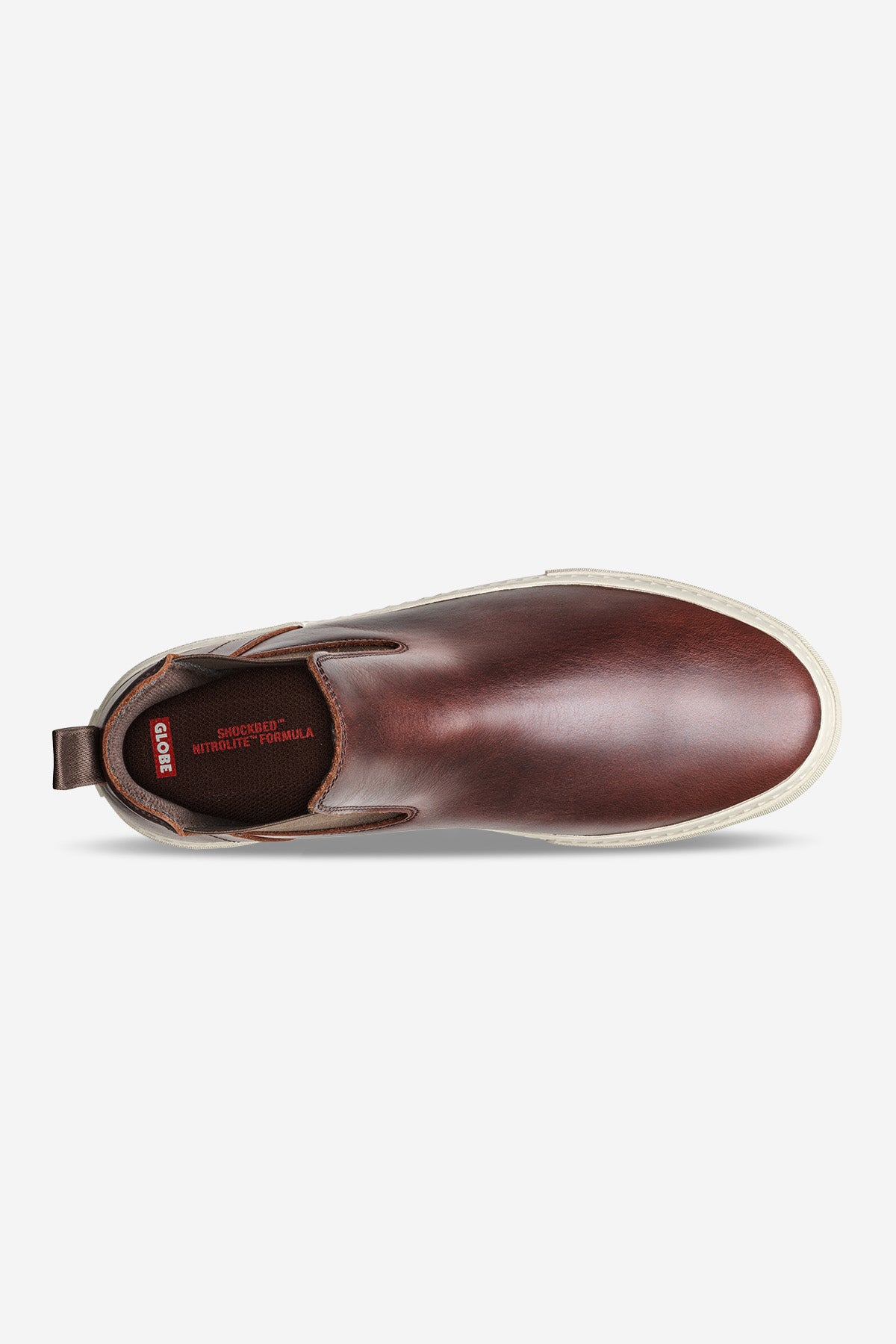 globe-dover-ii-skate-schuhe-oxblood-high-top-slip-on image 2
