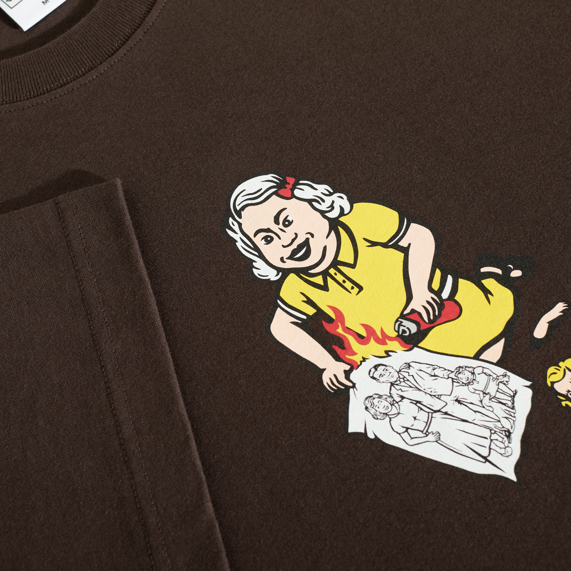 polar-skate-co-family-affair-tee-chocolate-230-gsm-baumwolle-regular-fit image 3