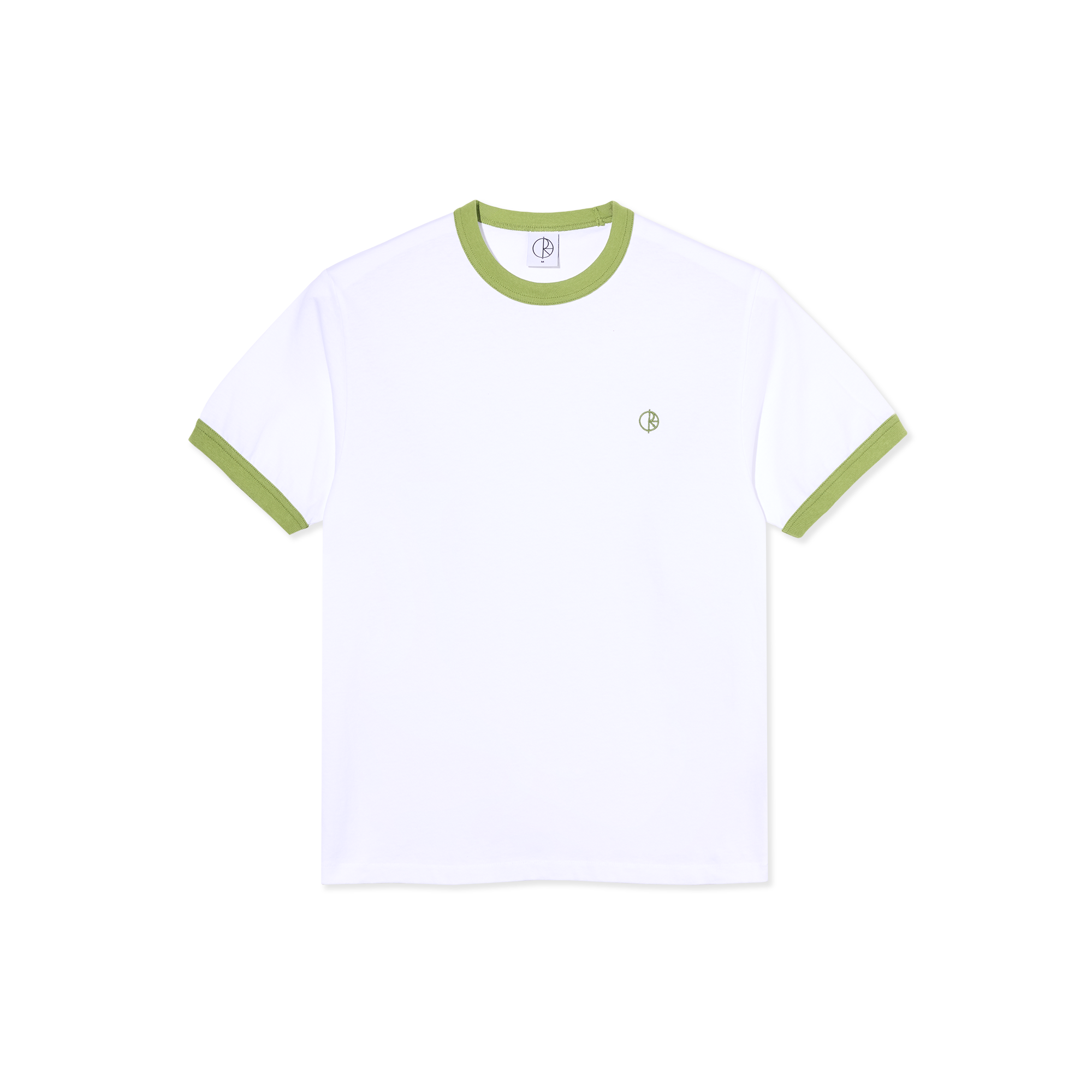 polar-skate-co-ringer-tee-white-peridot-220-gsm-midweight-jersey-retro-fit image 1
