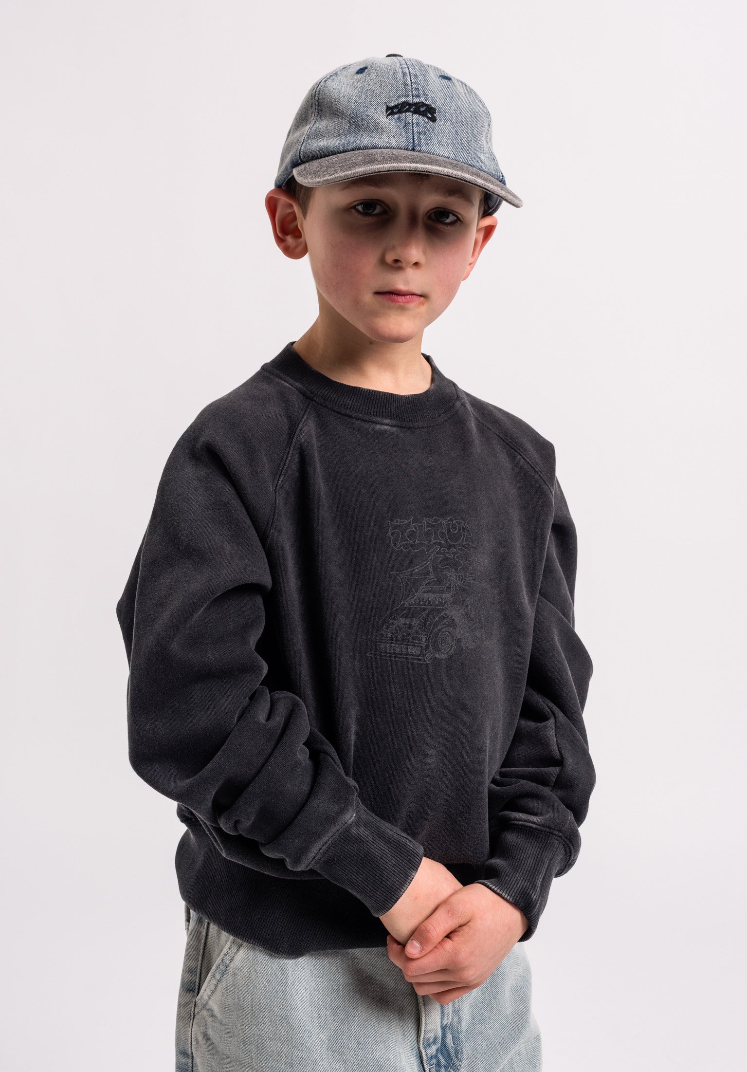 titus-hell-of-a-japan-tuner-kids-sweatshirt-raglan-rmel-schwerer-baumwollstoff-r image 1