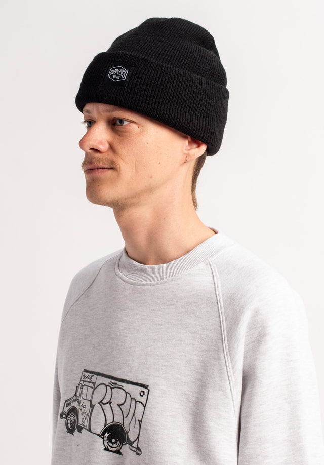 titus-big-logo-beanie-feiner-strick-mit-logo-patch-und-umschlag image 4