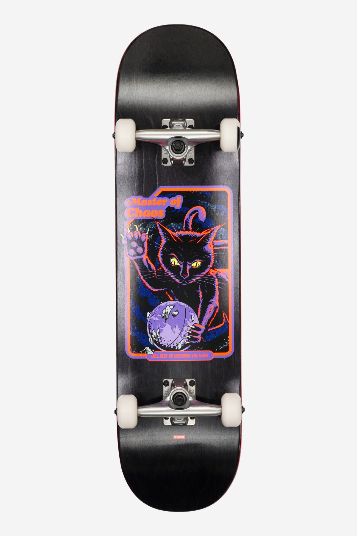 globe-g1-master-of-chaos-8-0-complete-skateboard-black-cat image 1