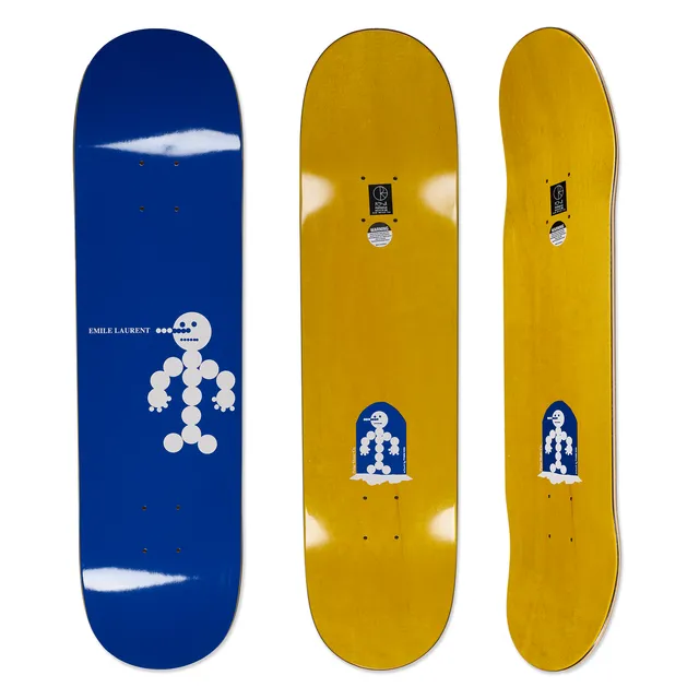 polar-skate-co-deck-emile-laurent-snowman-blue-8-0-8-375-inkl-griptape image 1