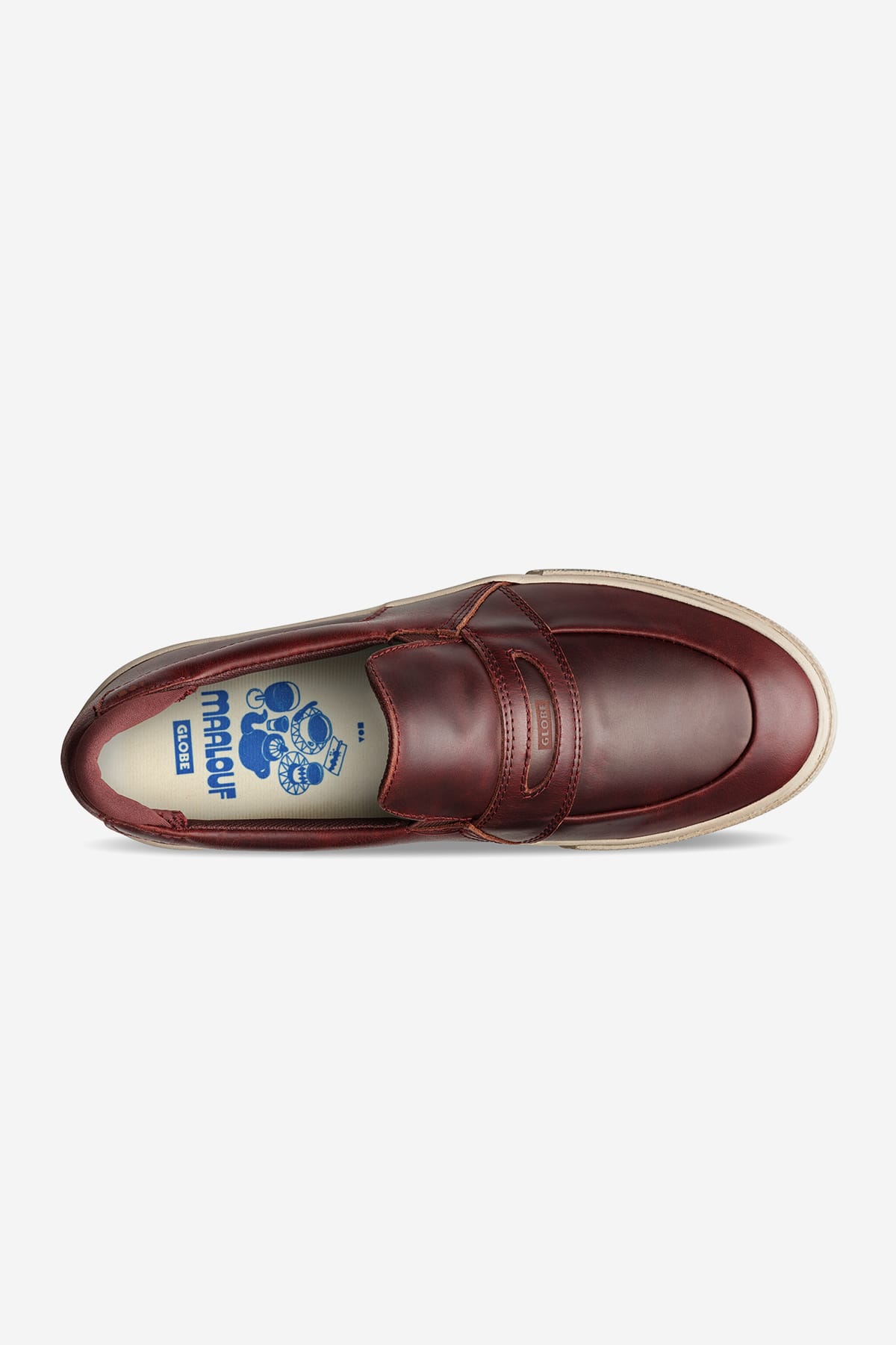 globe-liaizon-oxblood-maalouf-skate-schuhe image 2