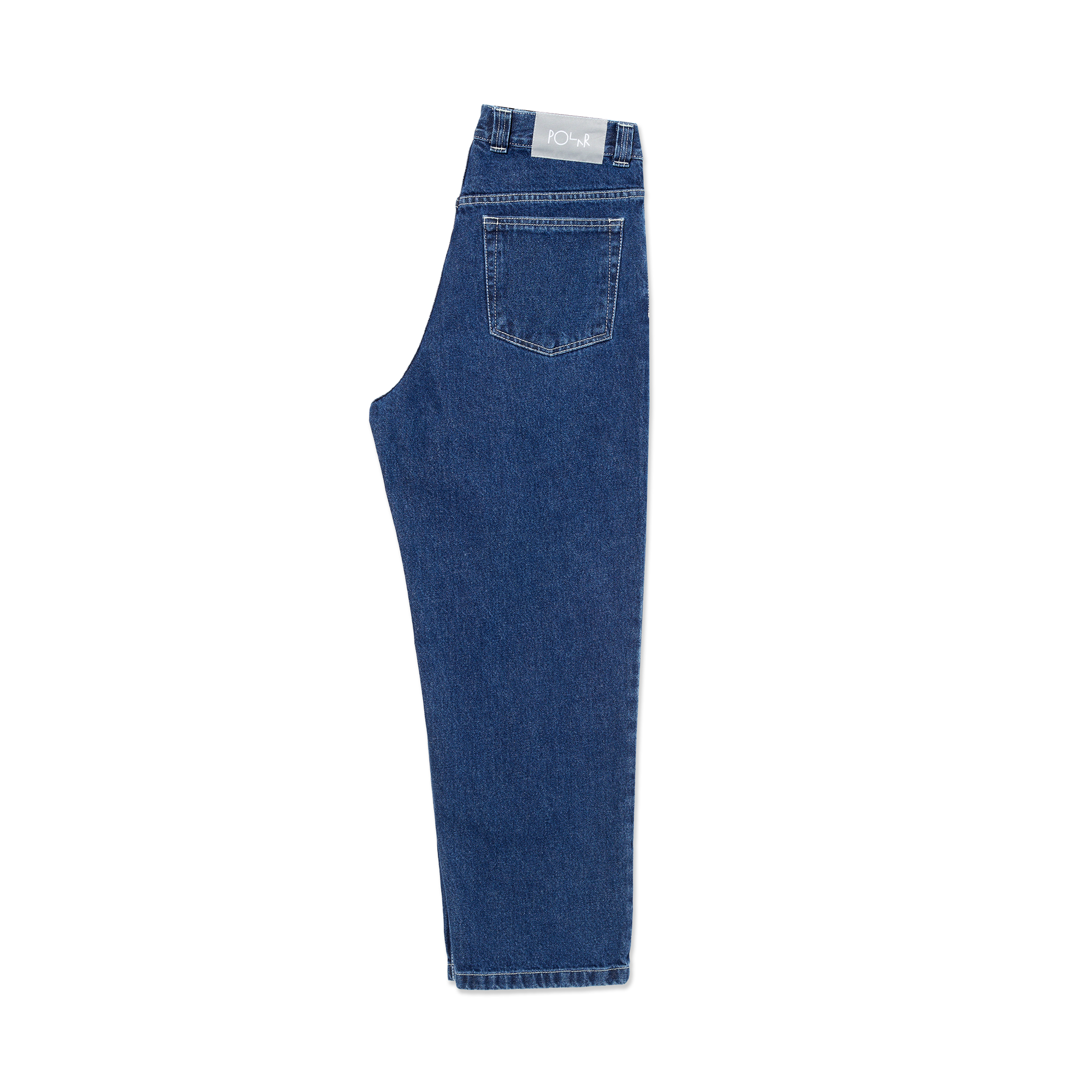 polar-skate-co-93-pants-dark-blue-mit-white-stitching-oversized-jeans image 3