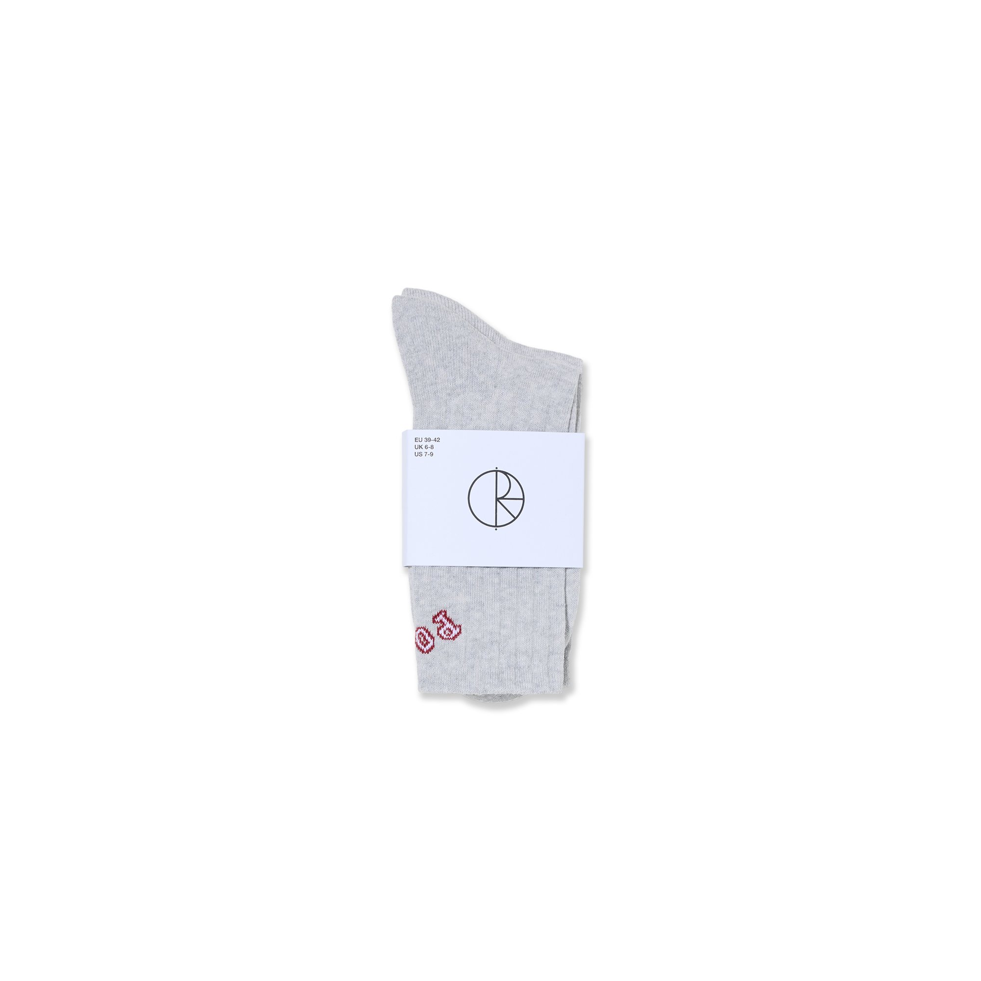 polar-skate-co-large-rib-socks-college-heather-grey image 3