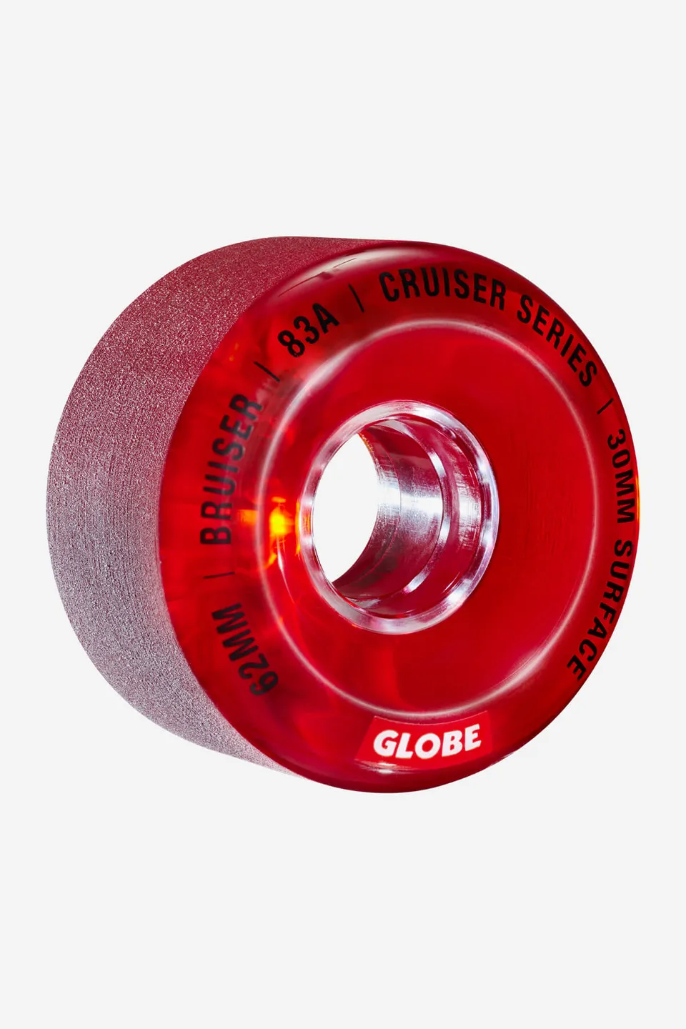 globe-bruiser-62mm-clear-red-rollen-4er-pack image 1