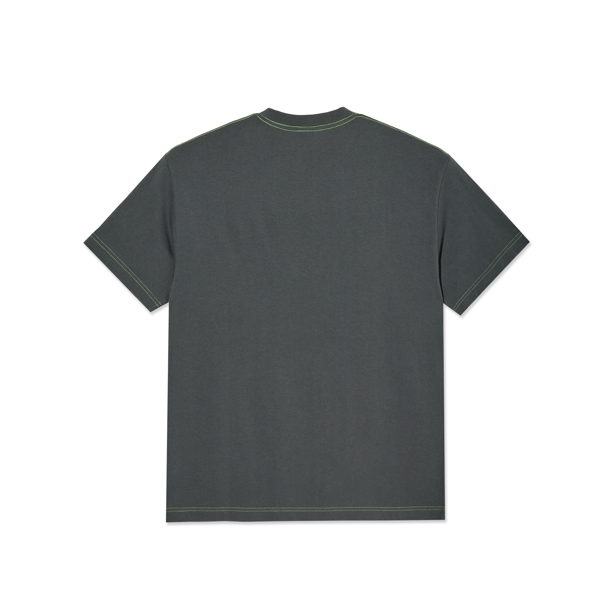 polar-skate-co-contrast-tee-beach-walk-graphite-green-230-gsm-regular-fit image 2