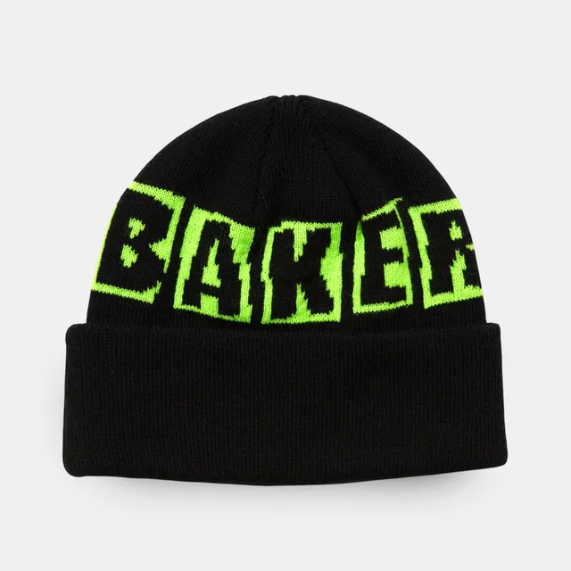 baker-skateboards-brand-logo-beanie-jacquard-knit-cuff-beanie image 1