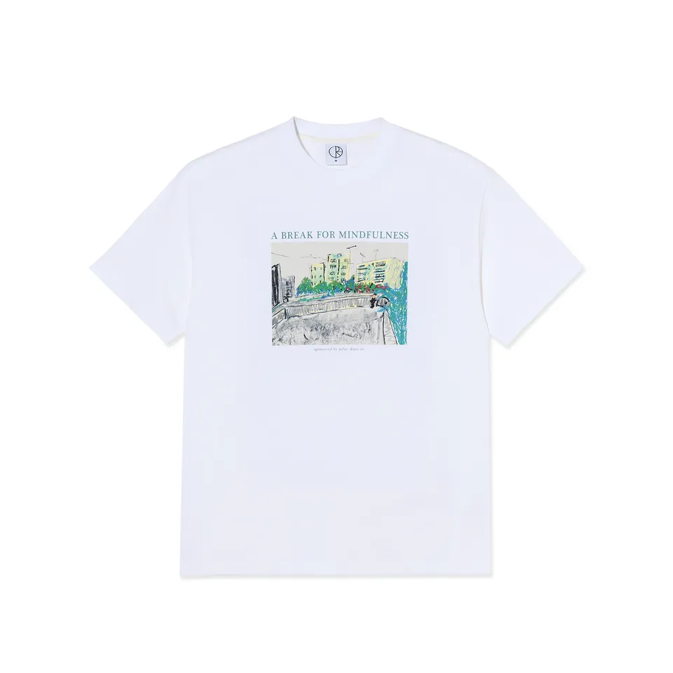 polar-skate-co-tee-mindfulness-white-230-240-gsm-double-jersey-regular-fit image 1