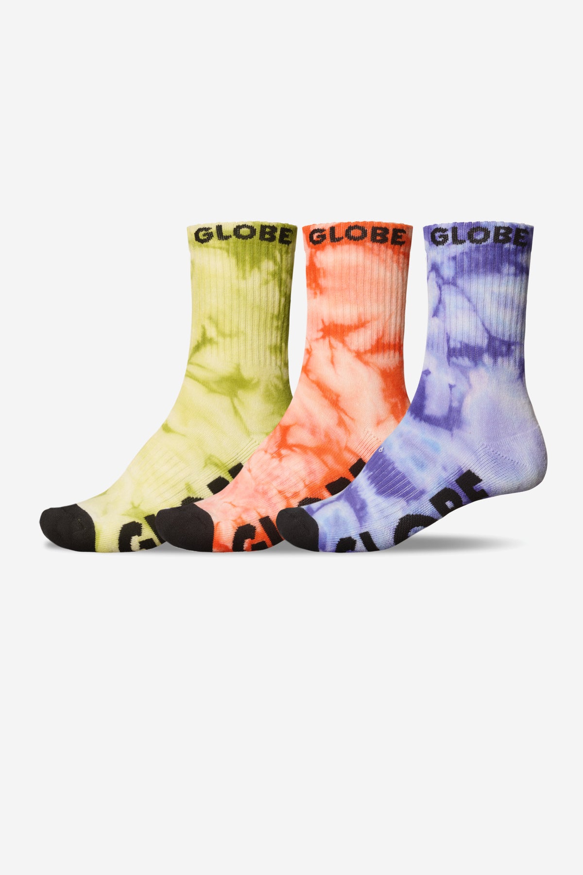 globe-all-tied-up-youth-sock-3-pack-assorted image 1