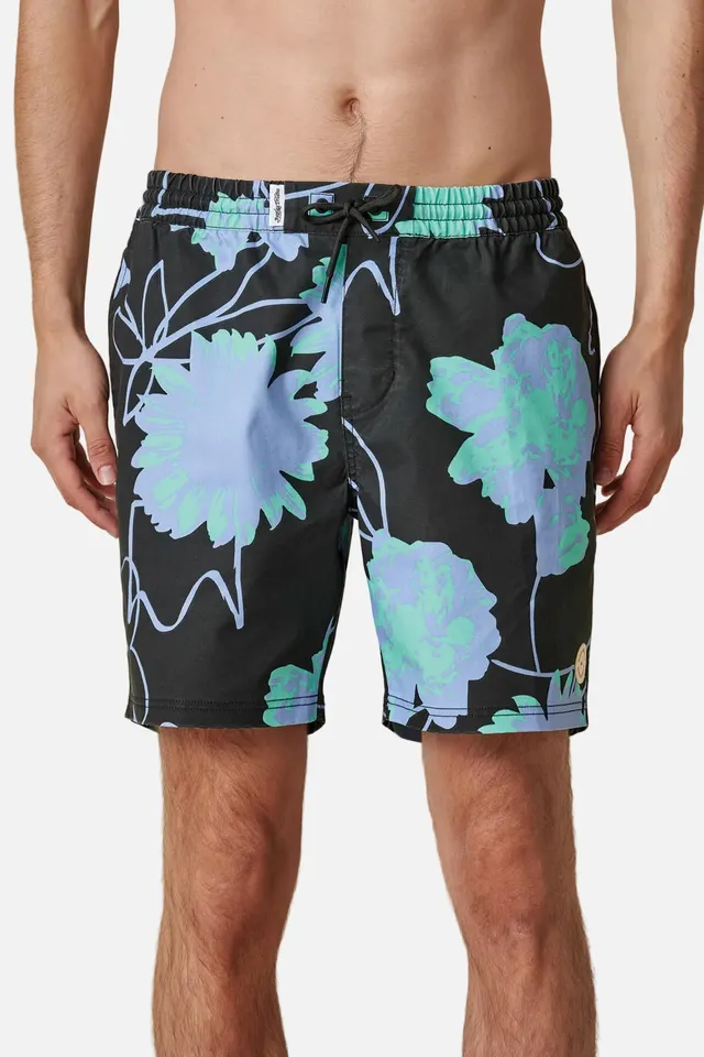 globe-dreamin-wild-poolshort-black-nachhaltige-badeshorts-mit-dwr image 1